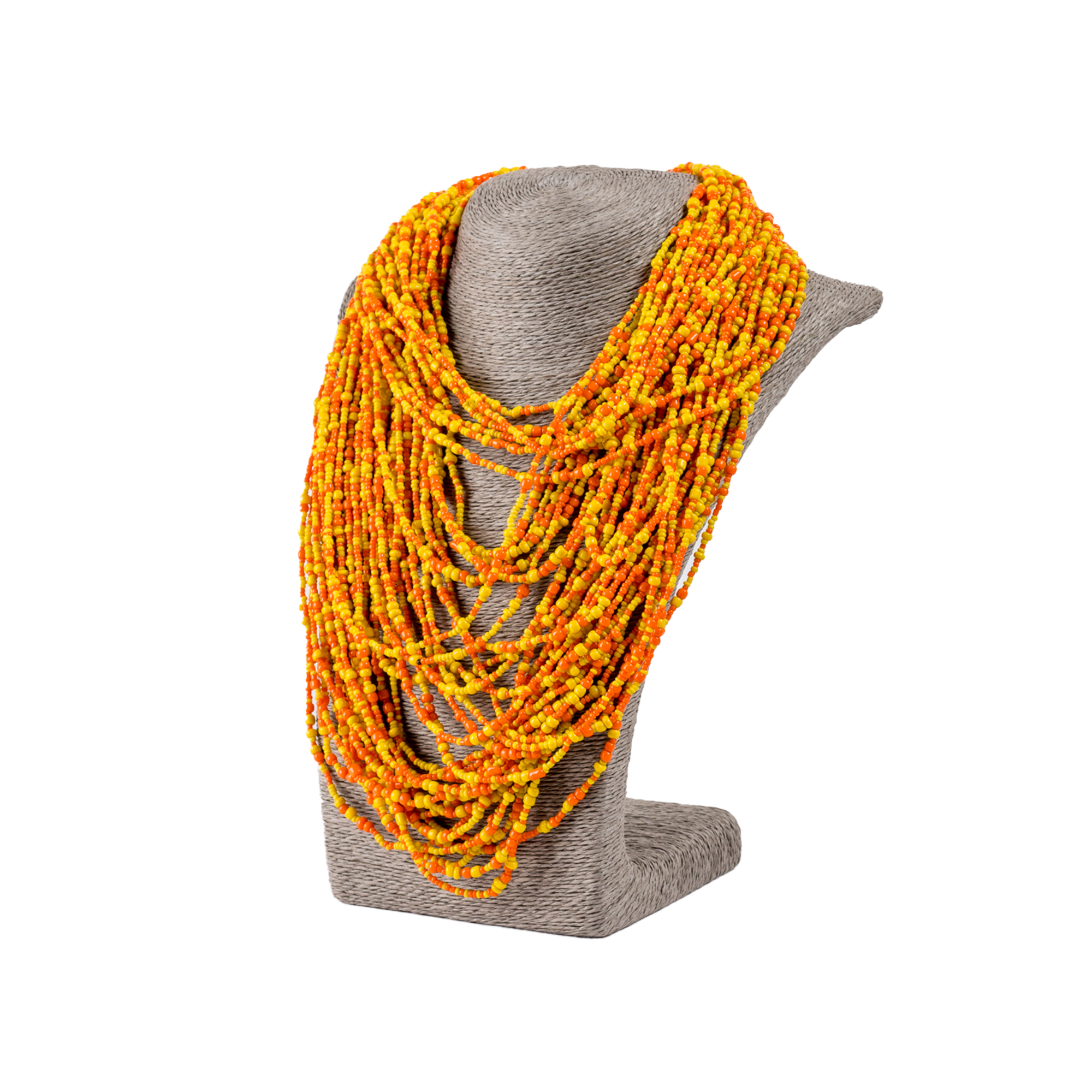 Thick Zulu Hand Beaded Necklace