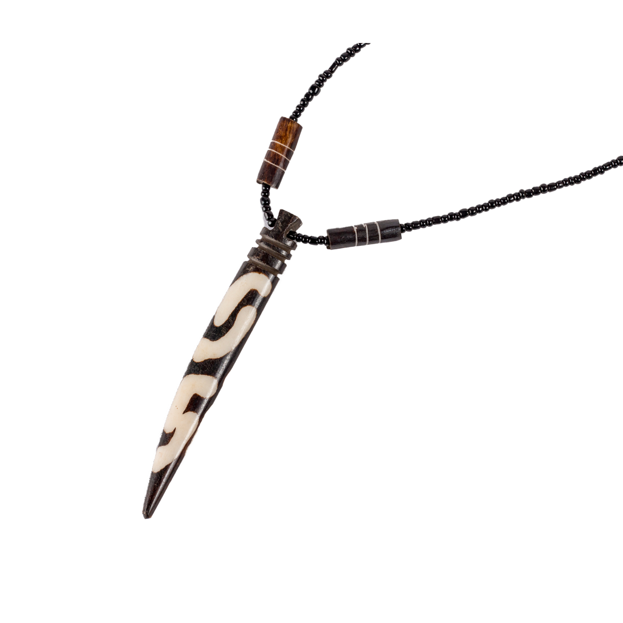 Tooth Shaped Necklace Made With Bone