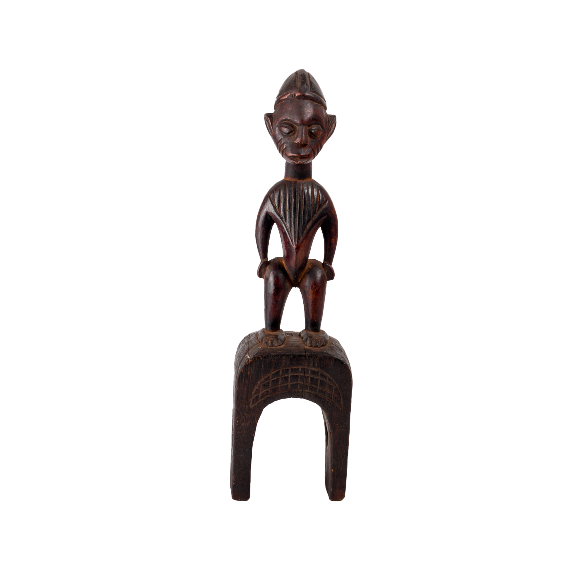 Hand Carved Mounted Chokwe Prince