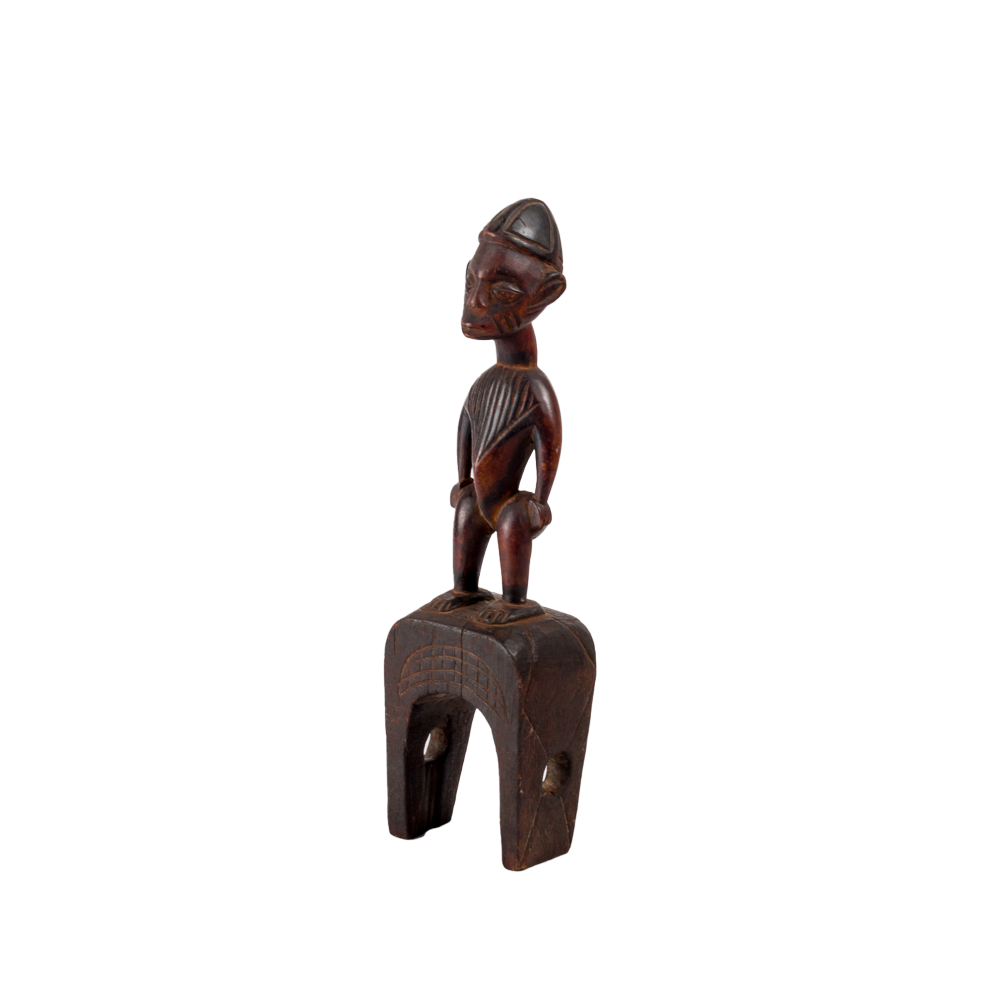 Hand Carved Mounted Chokwe Prince