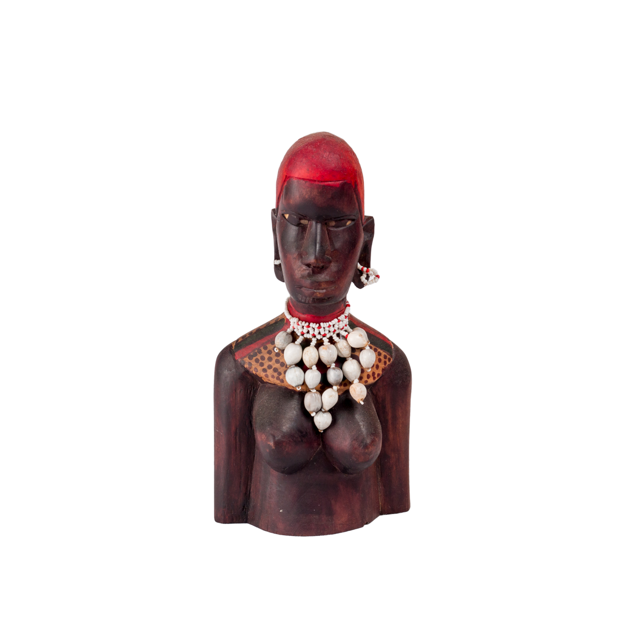 Carved Wooden Maasai Couple Sculpture