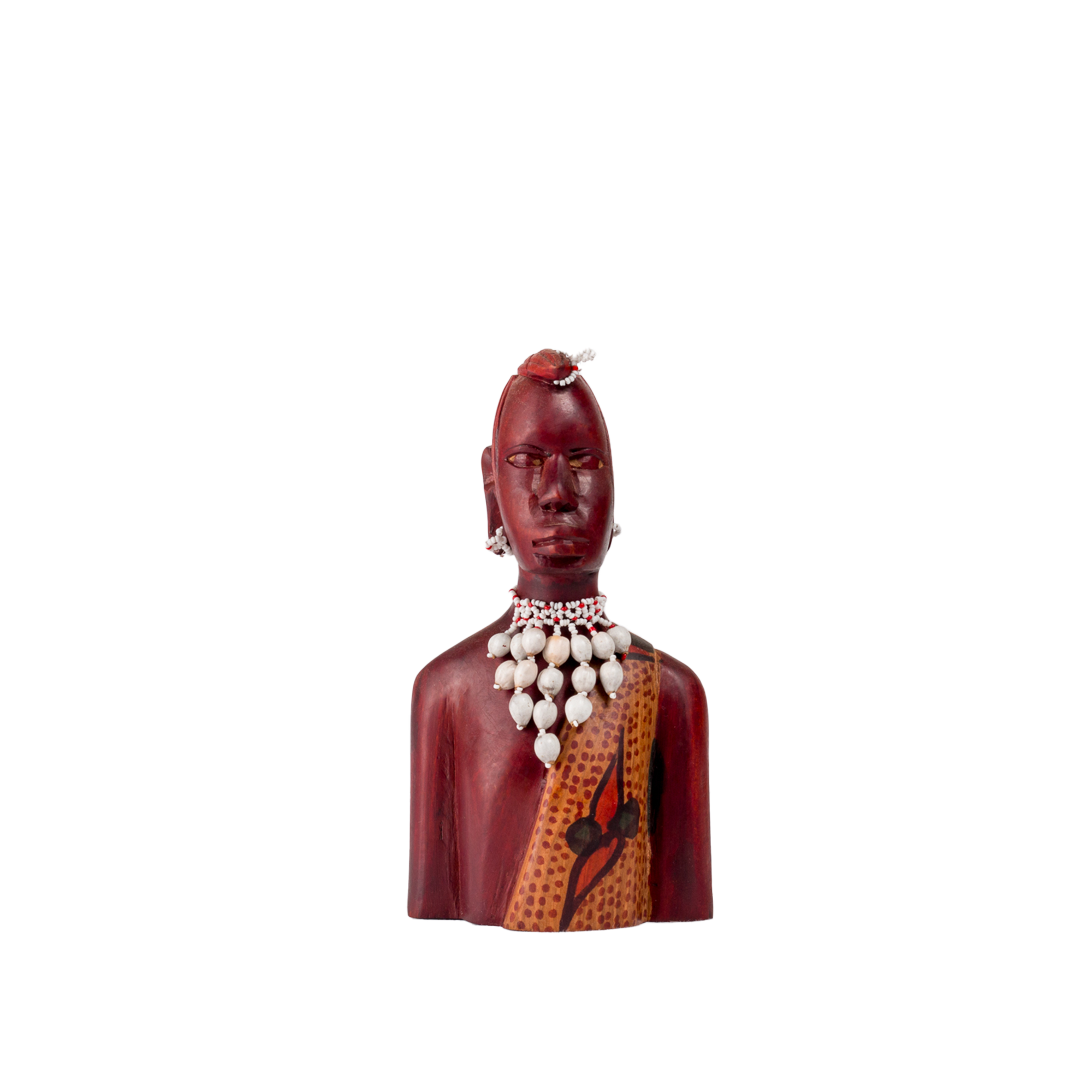 Carved Wooden Maasai Couple Sculpture