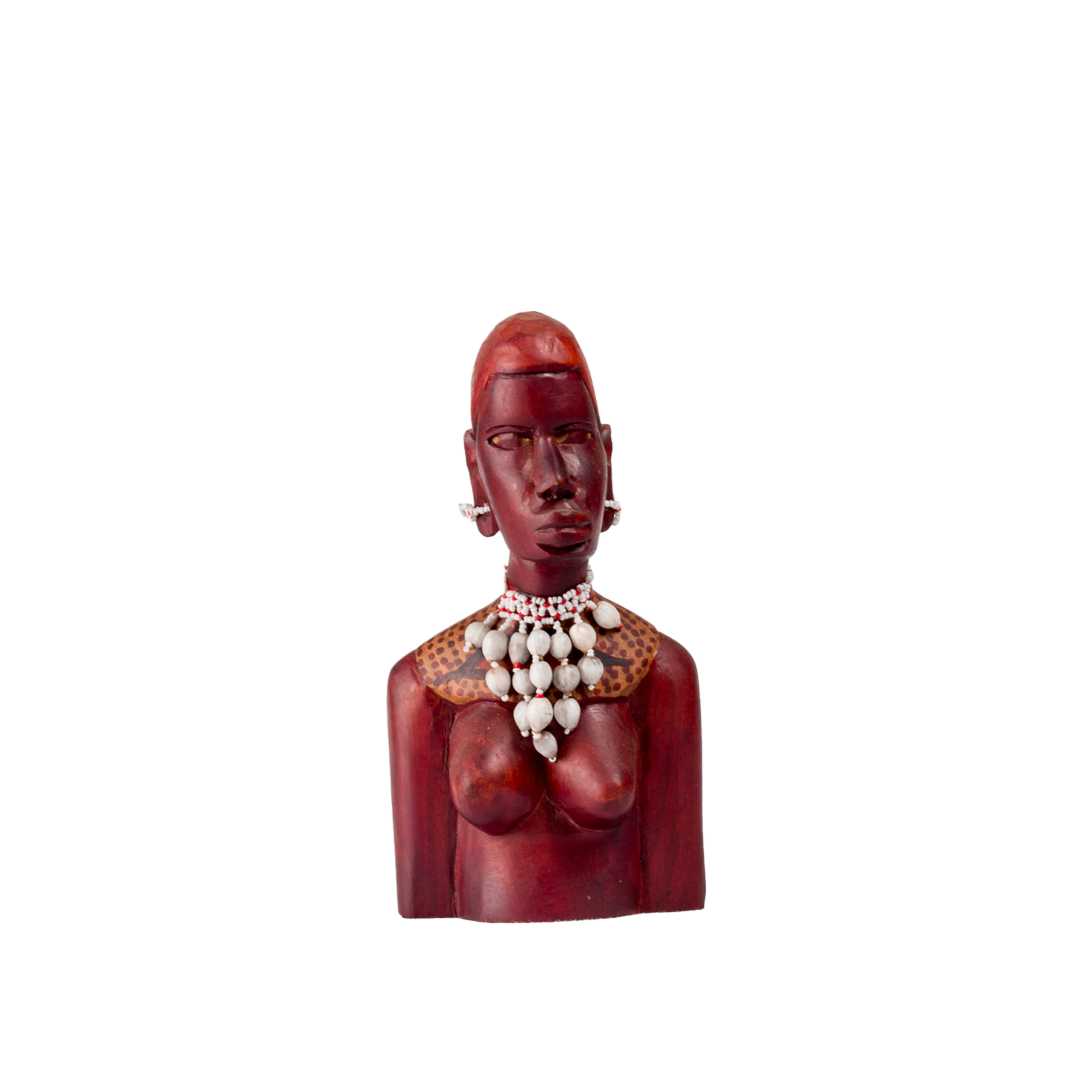 Carved Wooden Maasai Couple Sculpture
