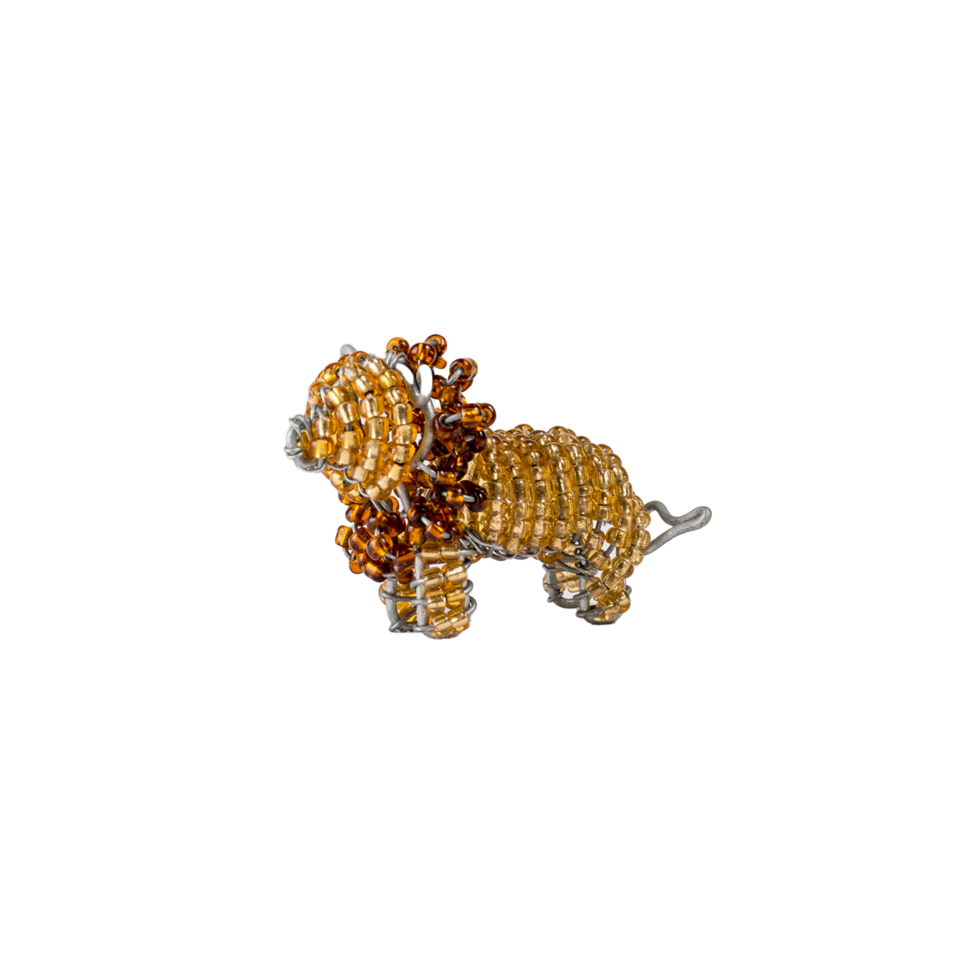 X-Small Beaded Wire Lion