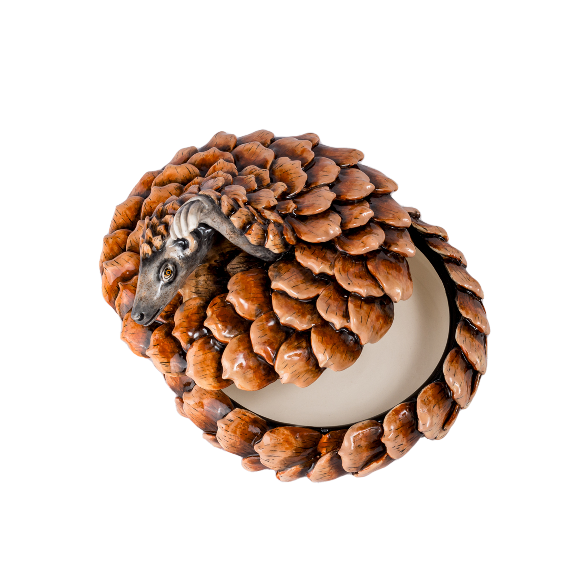 3D Ceramic Pangolin Jewellry Box