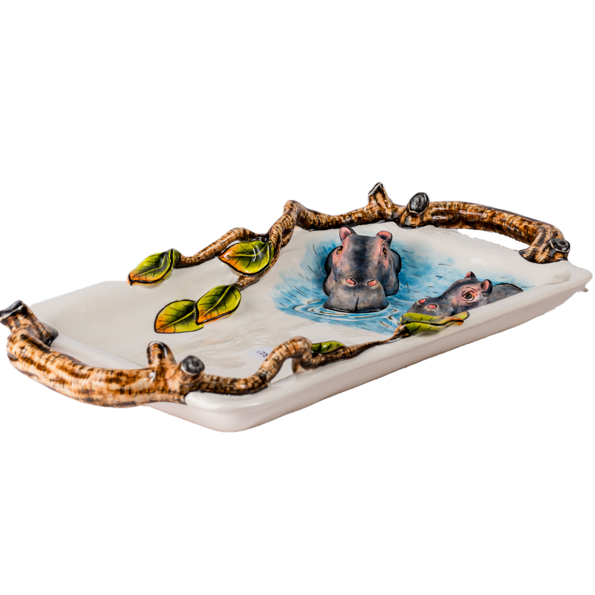 3D Ceramic Hippo Tray