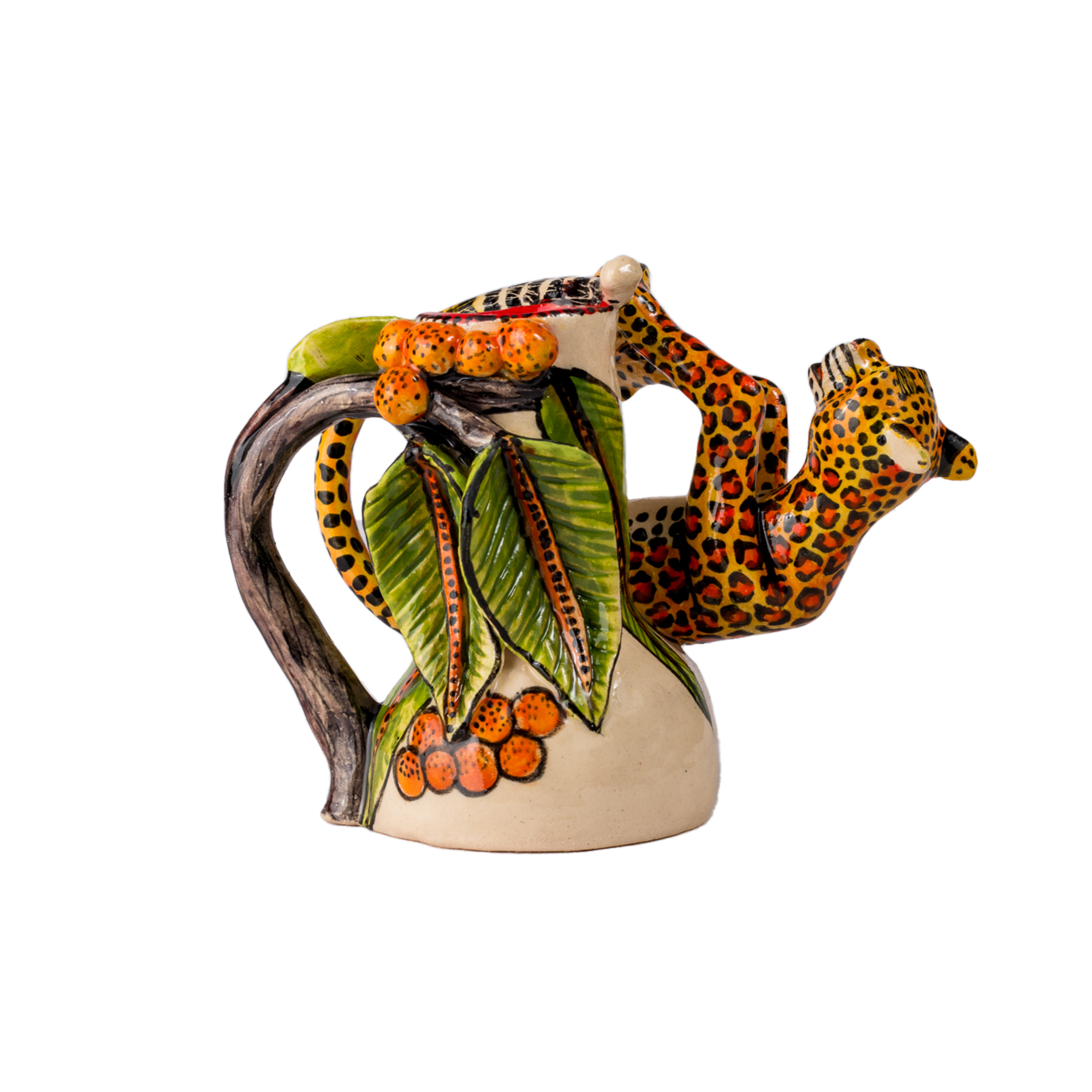 3D Ceramic Leopard Candle Holder
