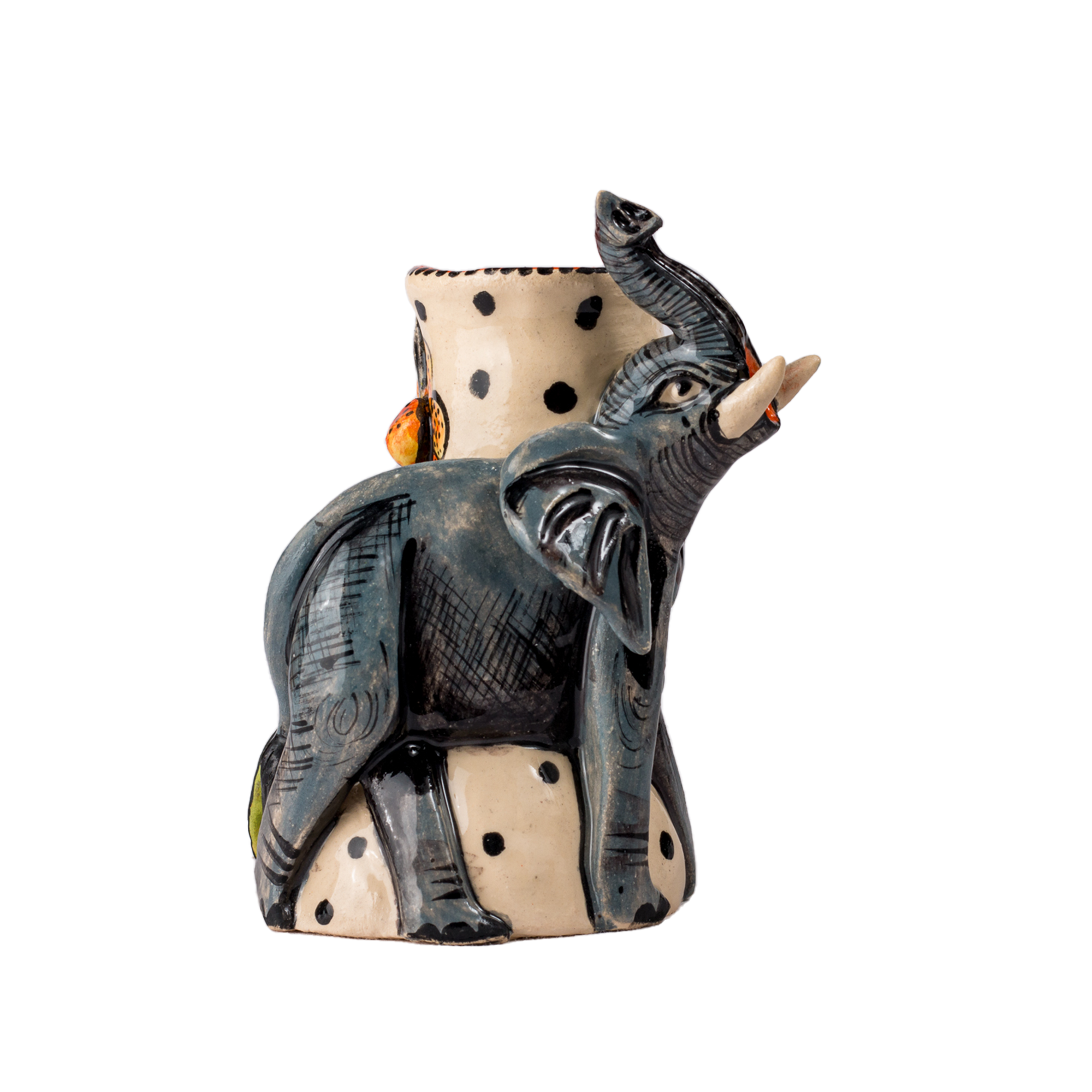 3D Ceramic Elephant Candle Holder