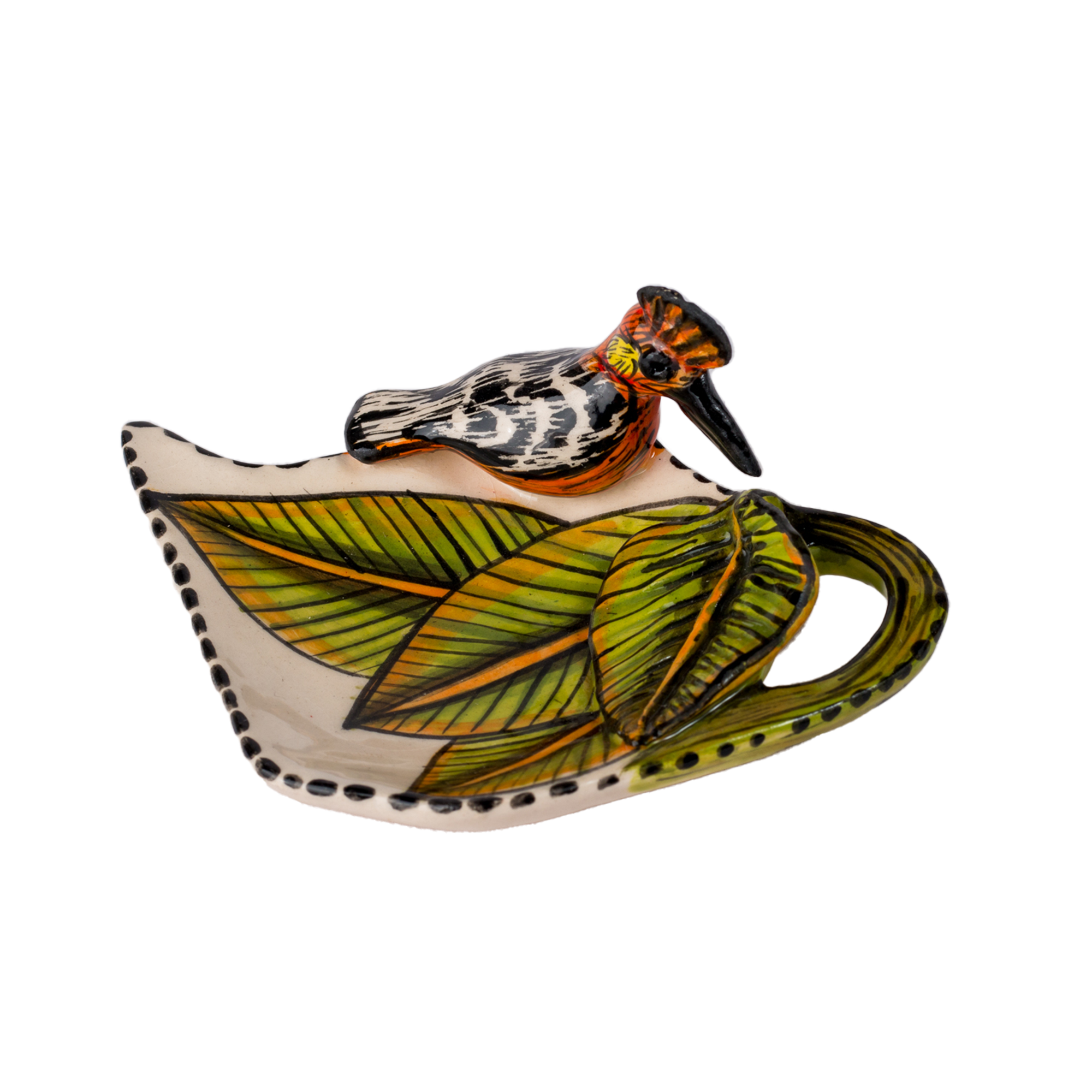 3D Ceramic Small Bird Teabag Holder