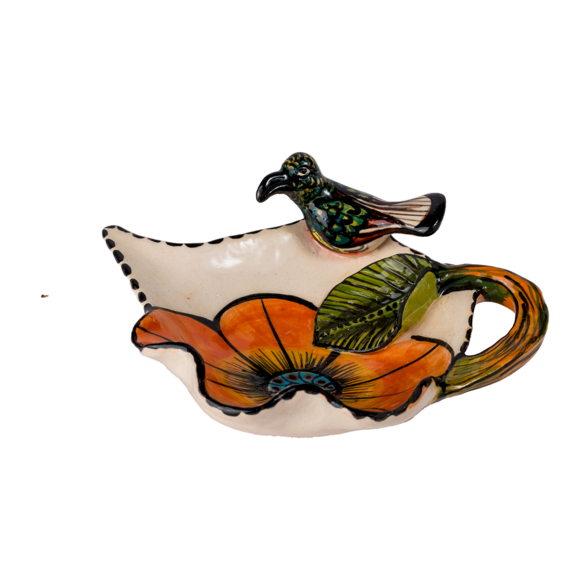 3D Ceramic Small Bird Teabag Holder