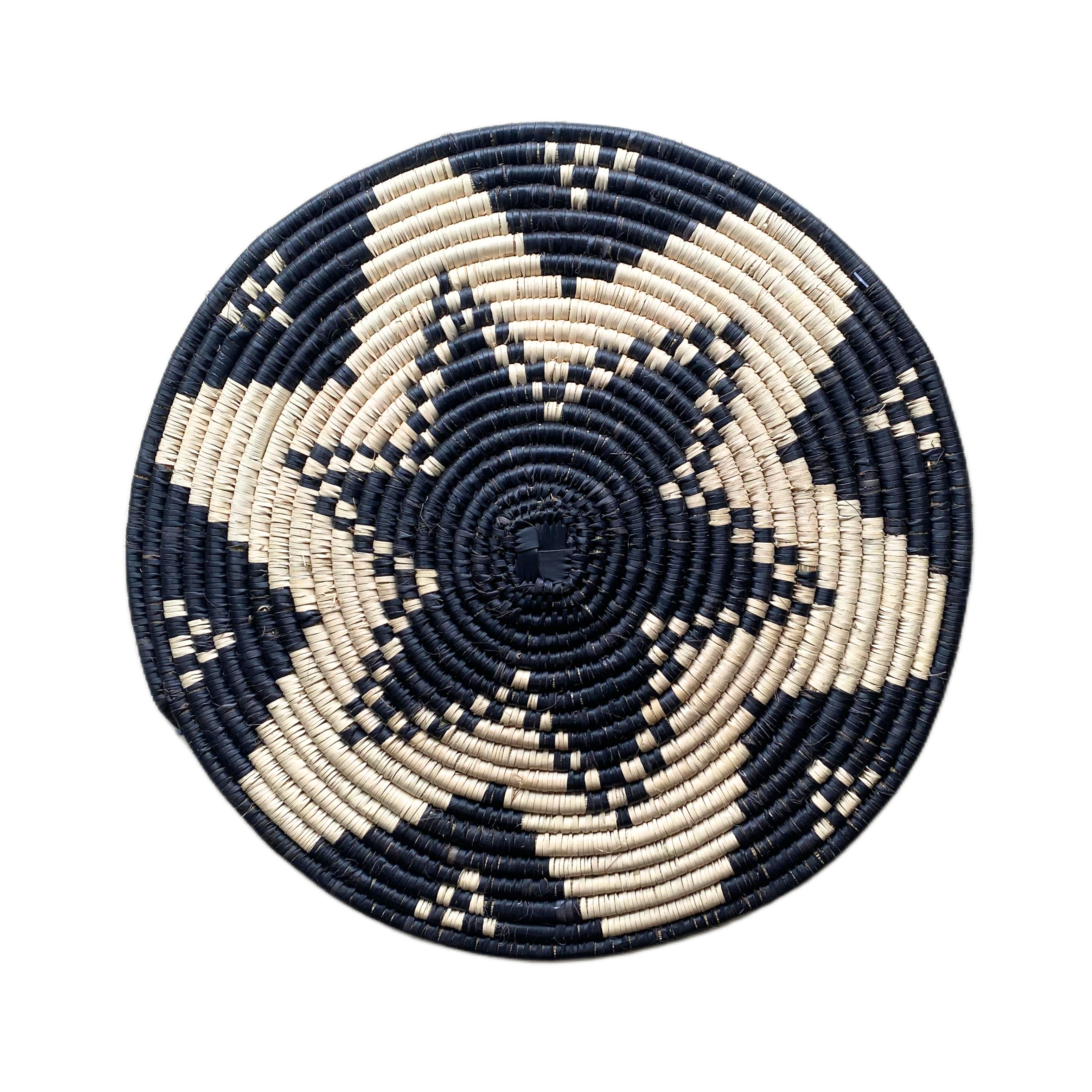 Hand Weaved Wall Ornament (Black & White GAXZ)