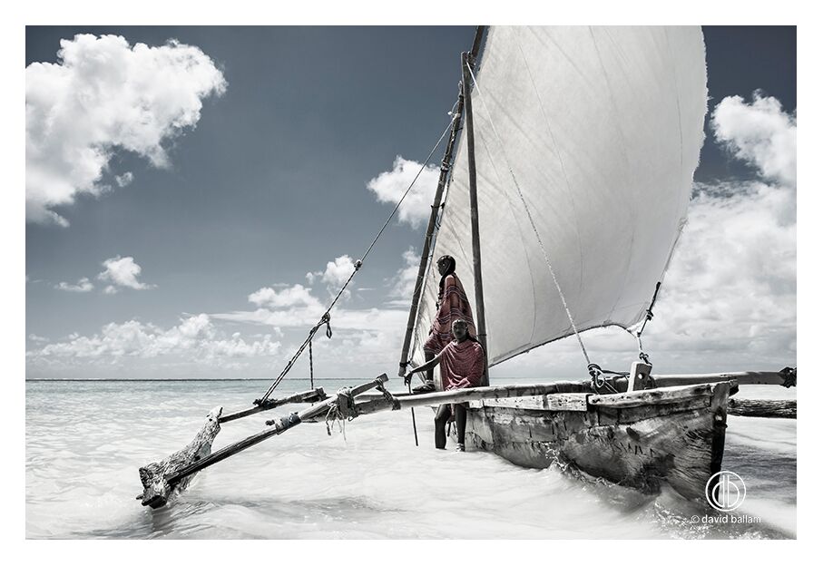 David Ballam Rolled Canvas Prints - Zanzibar At Sea Collection (120cm x 180cm)