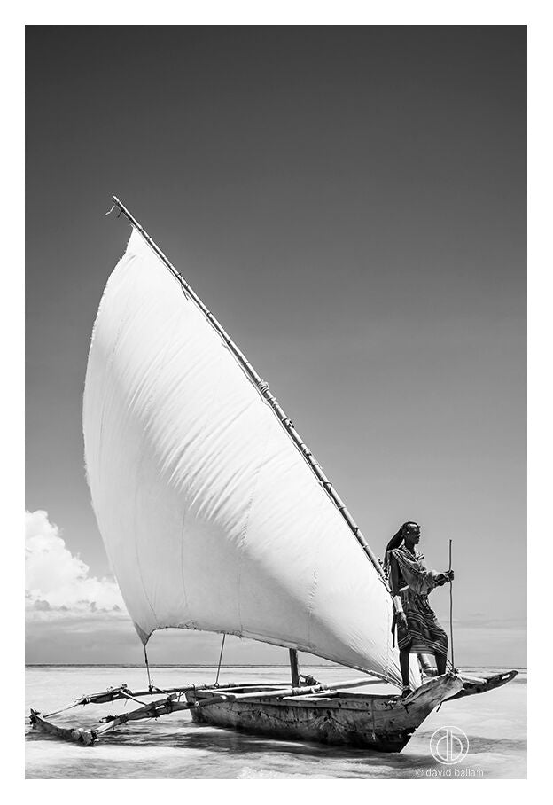 David Ballam Rolled Canvas Prints - Zanzibar At Sea Collection (120cm x 180cm)