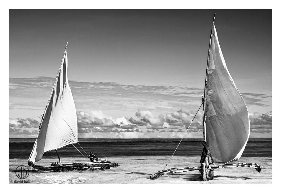 David Ballam Rolled Canvas Prints - Zanzibar At Sea Collection (120cm x 180cm)