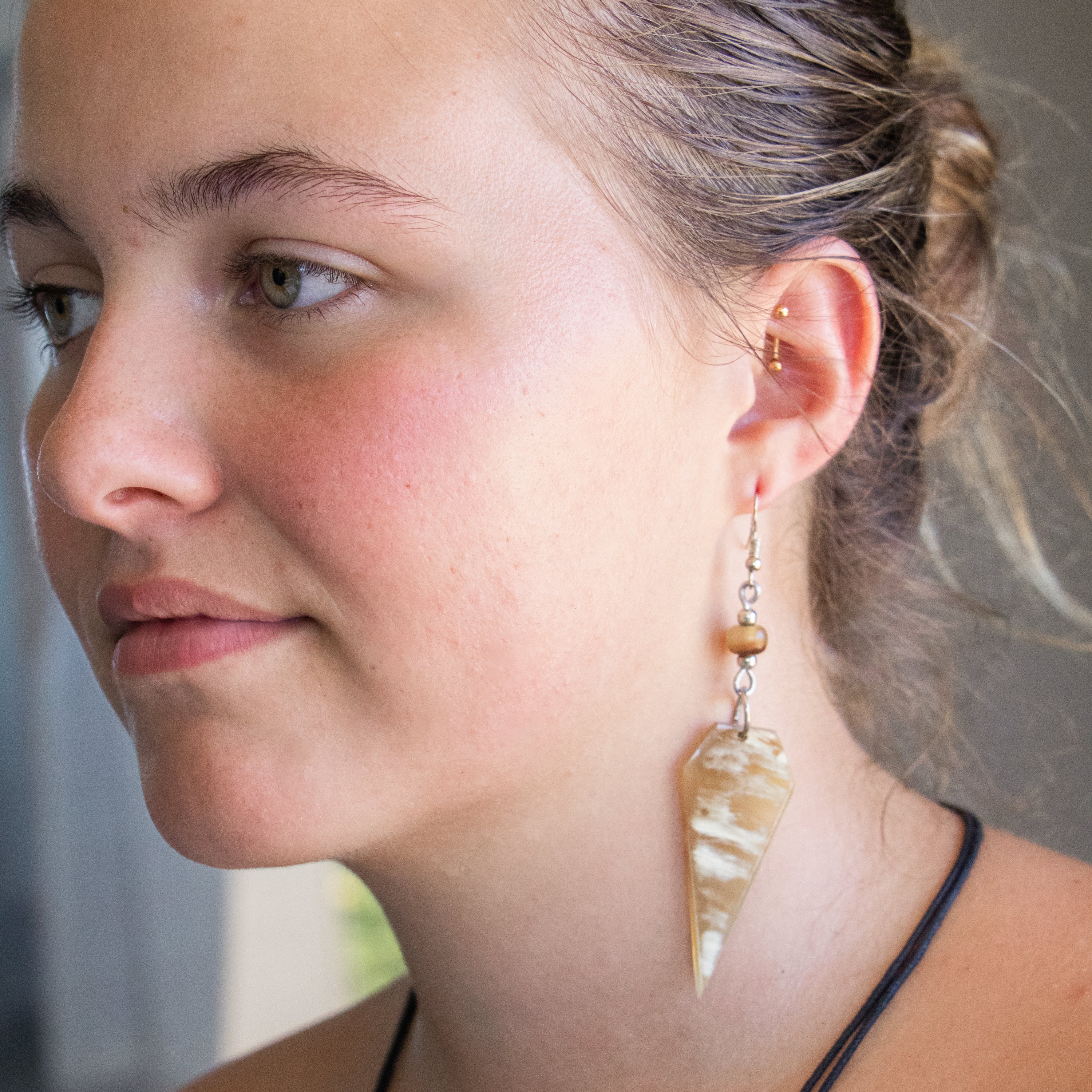 Fezeka - Spear Horn Earring