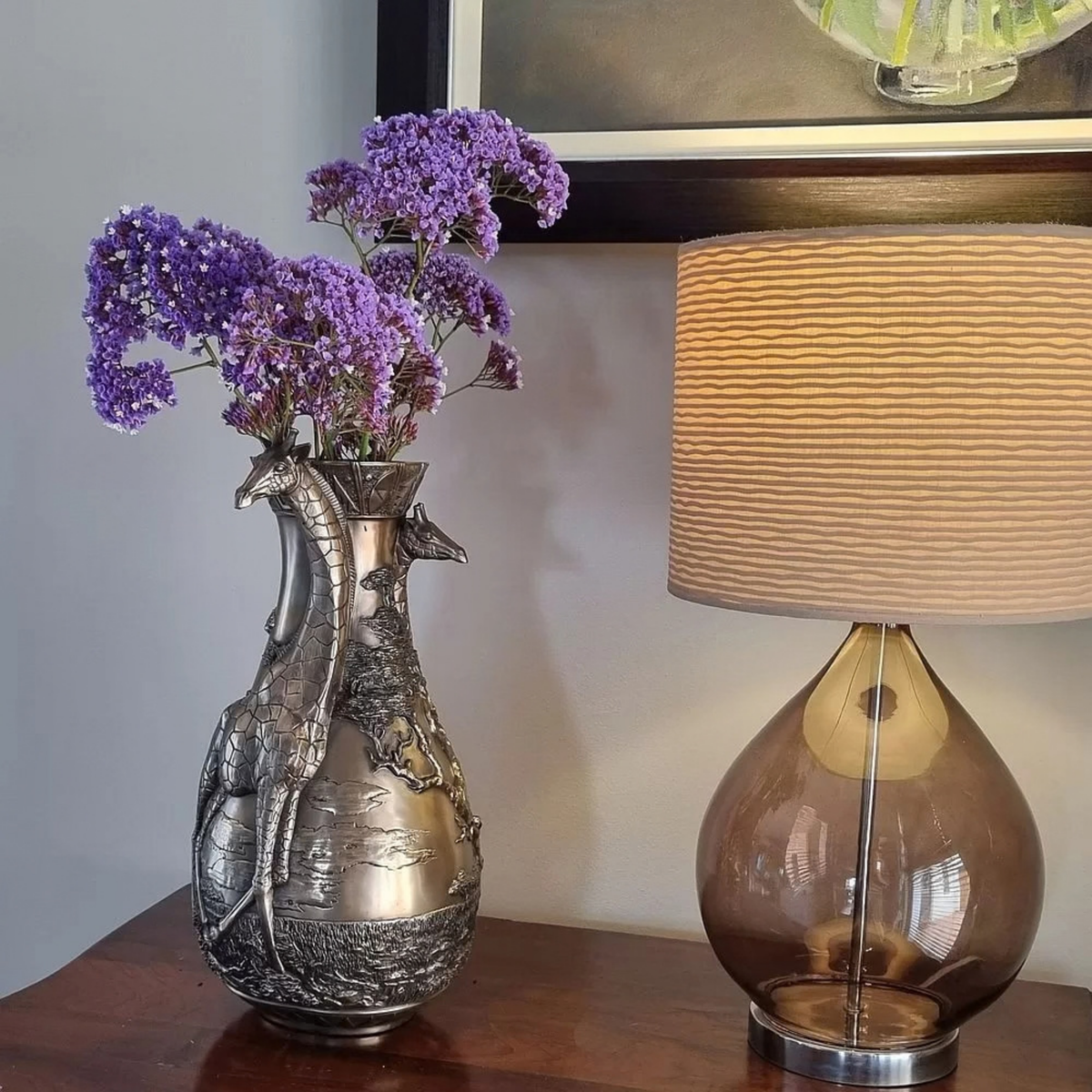Giraffe Bronze Vase