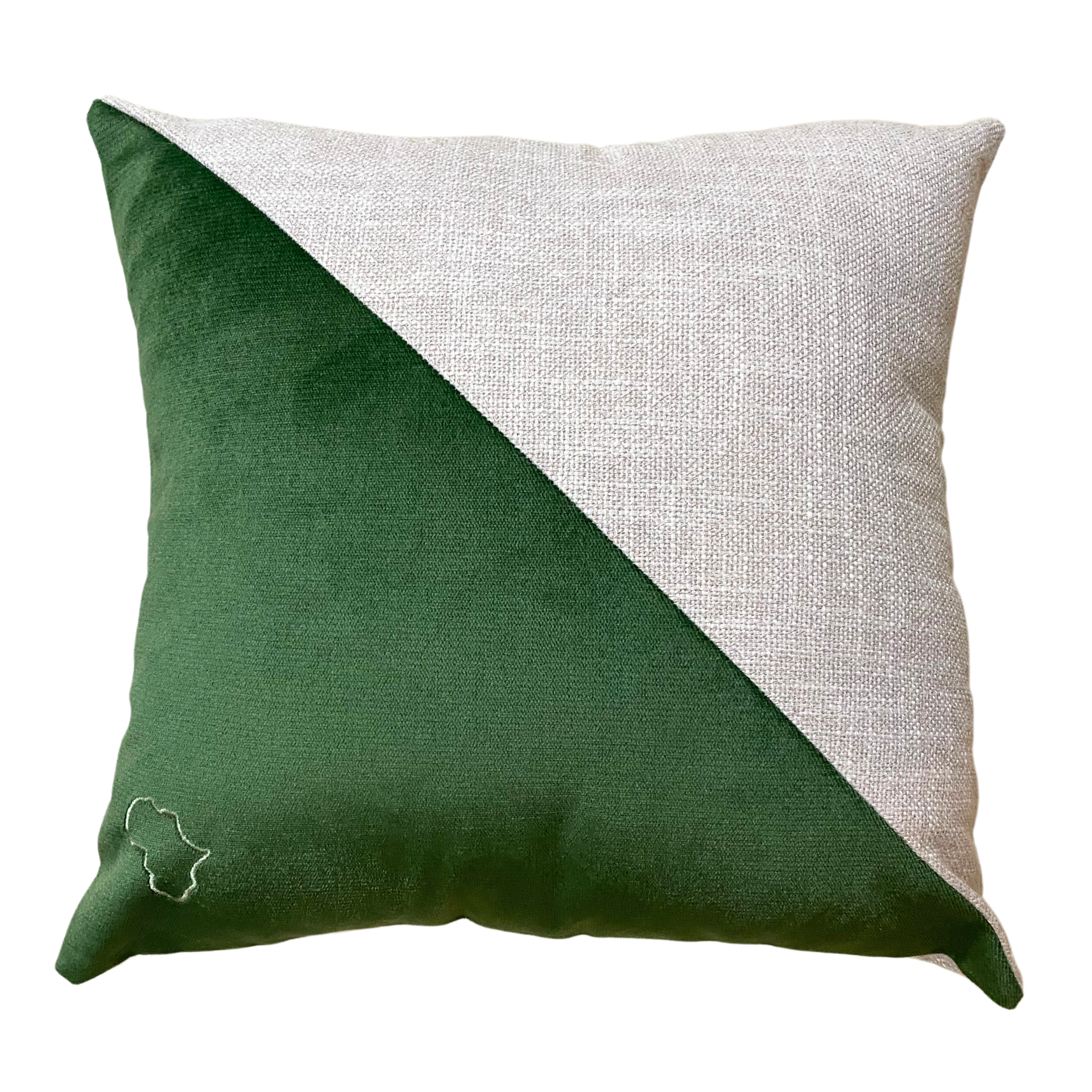 Savannah Cushion Cover (45x45) (Green & Cream)