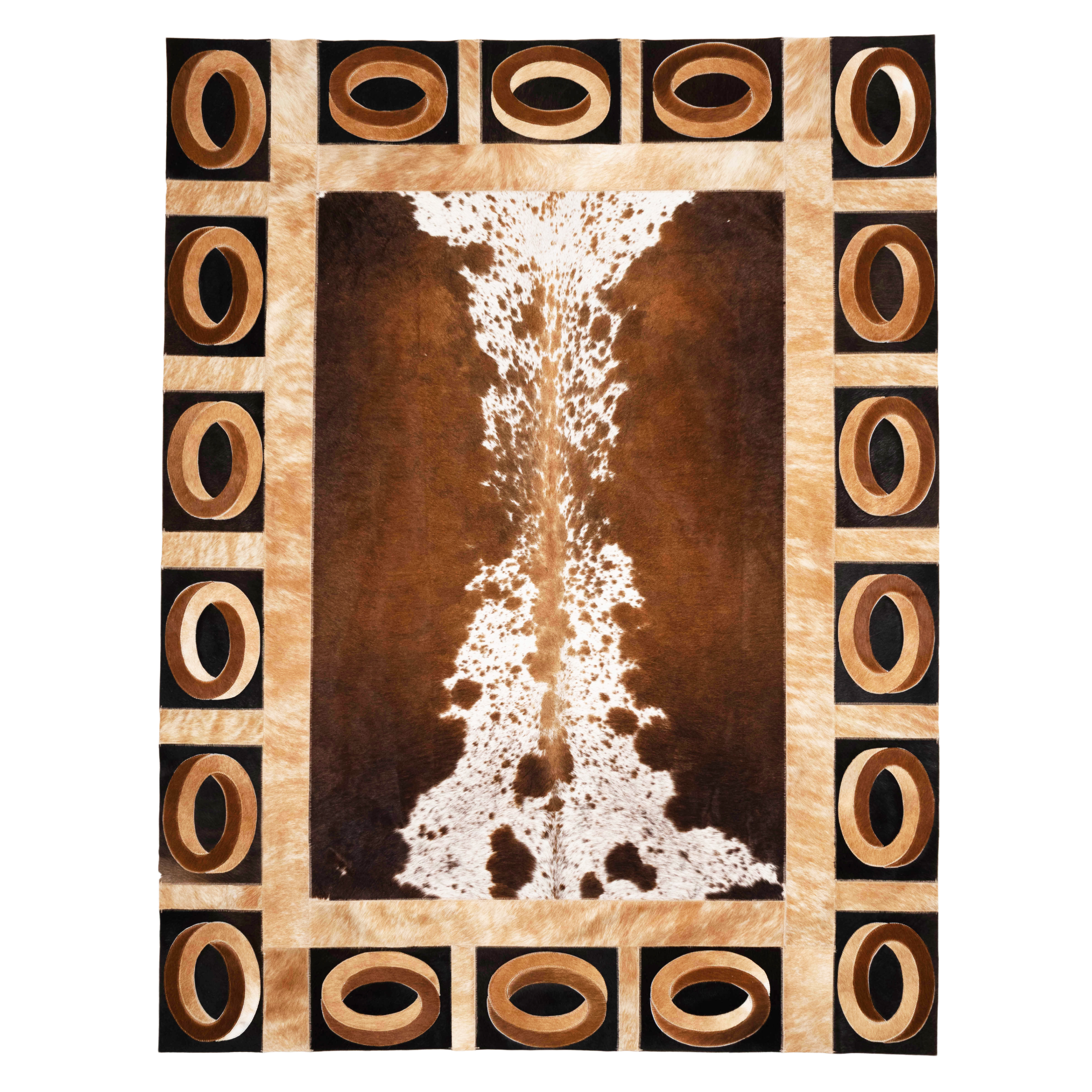 The Big O - Hand-Stitched Nguni Rug