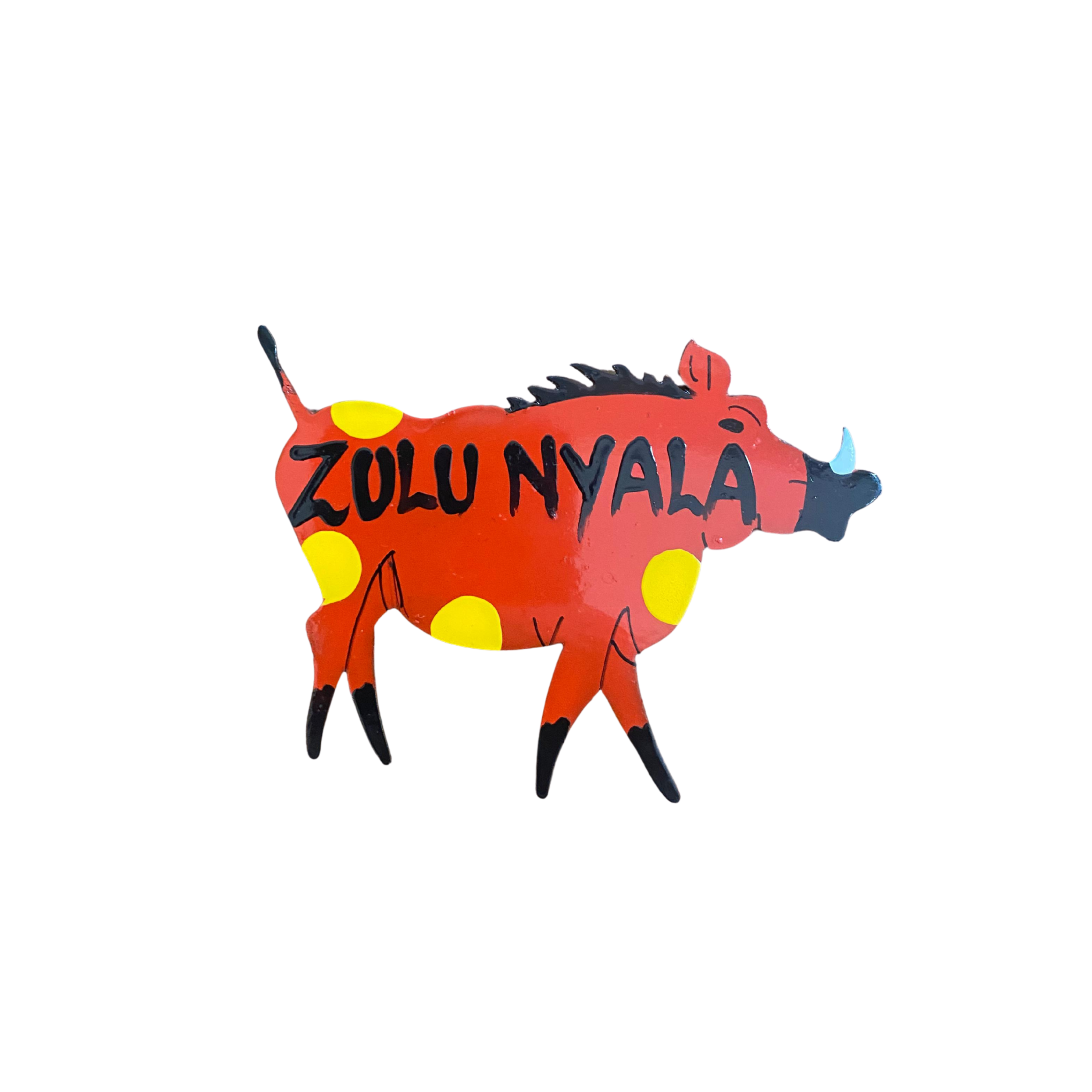 Hand Painted Animal Fridge Magnet (Plains Animals)