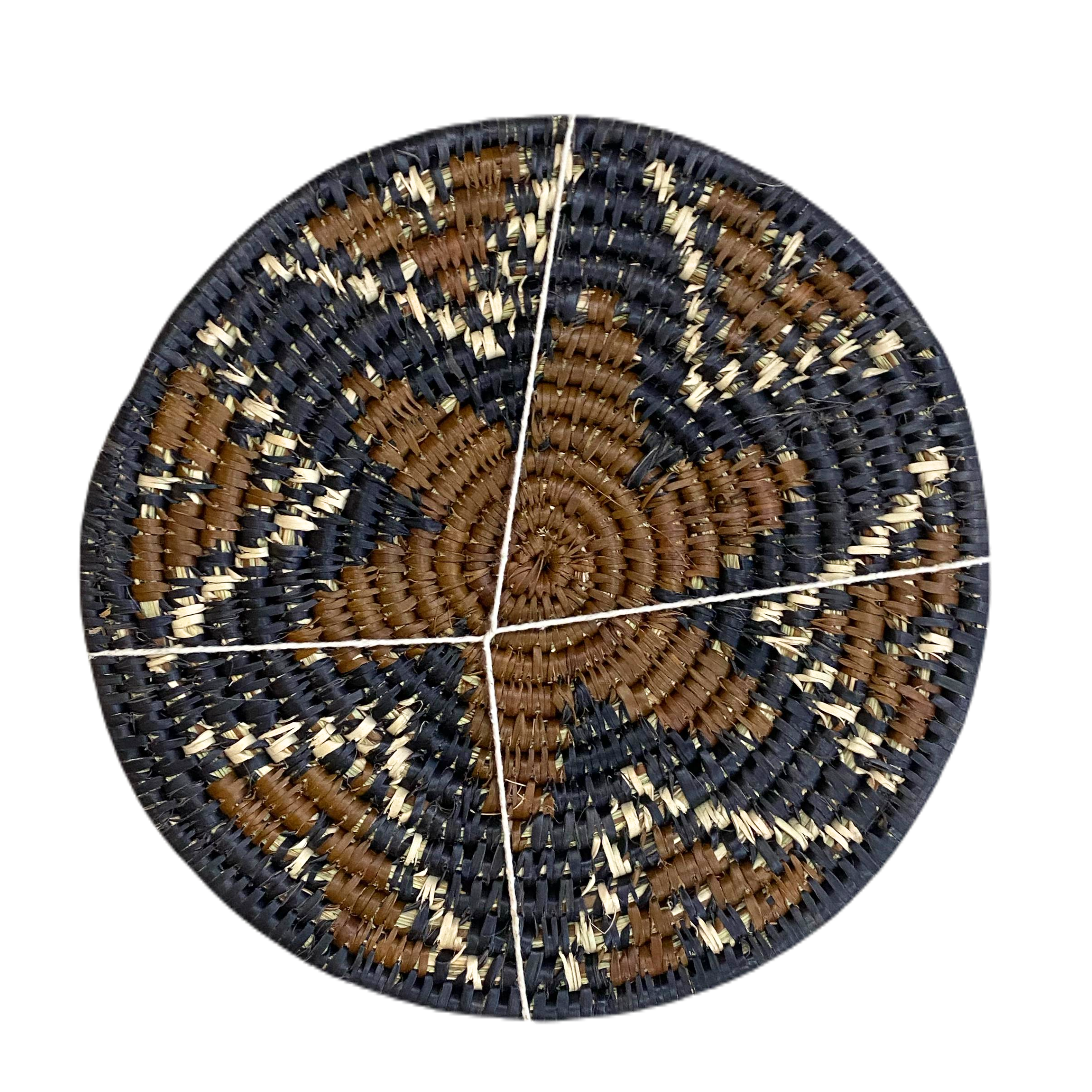 Hand Woven Ilala Palm Placemats (Brown - 4 Pack)