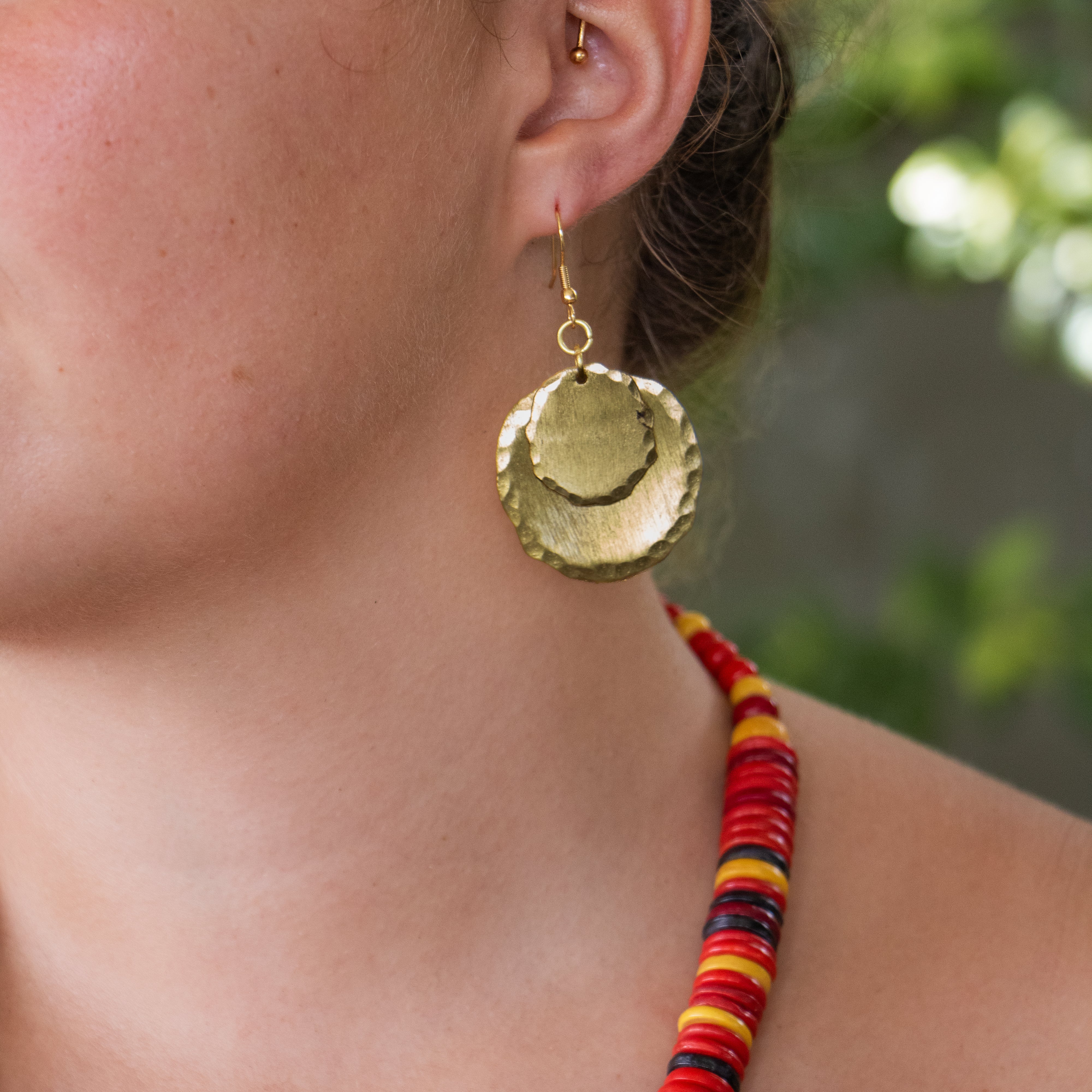 Esihle - Brass Cupped Earring