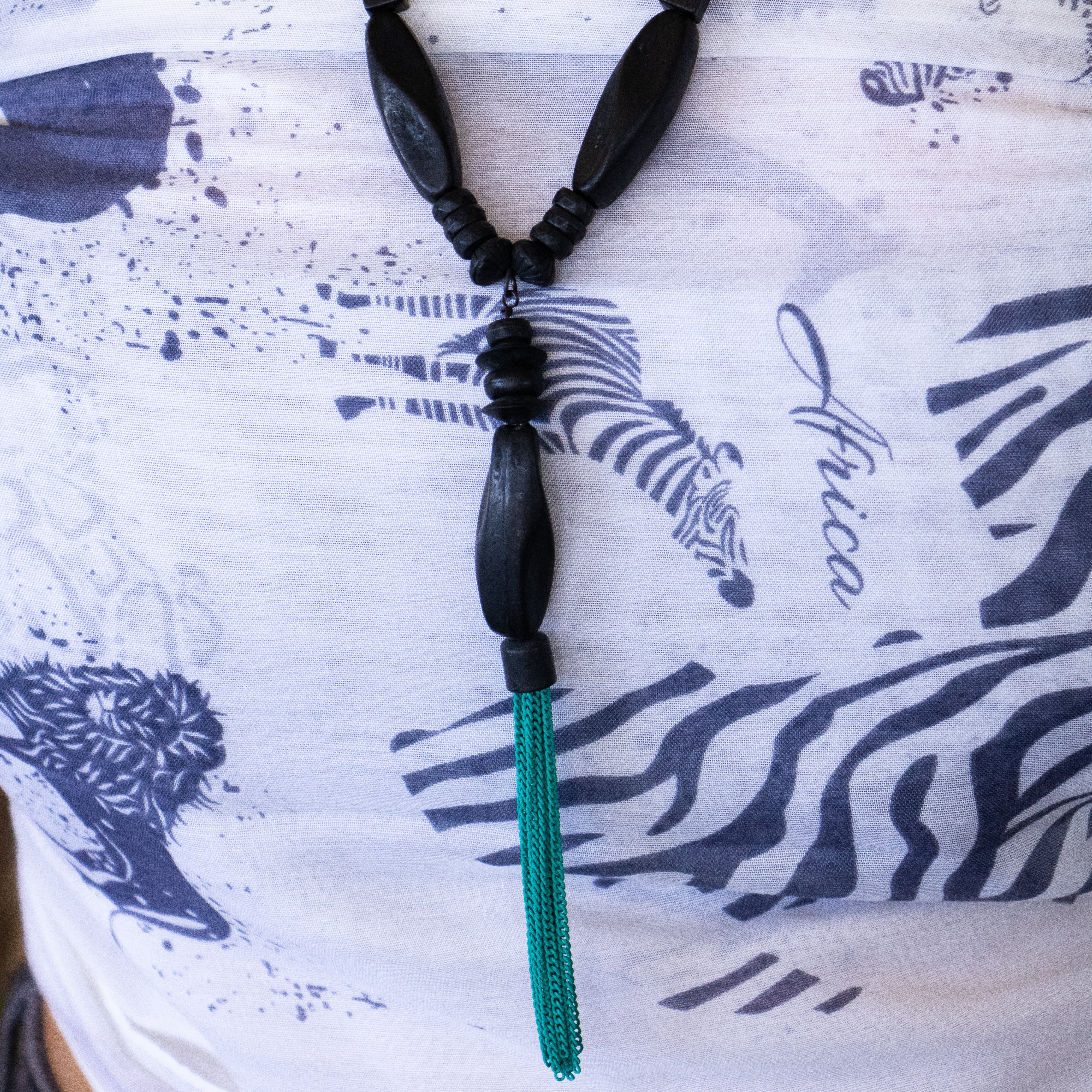 Nali Charcoal Turquoise Necklace