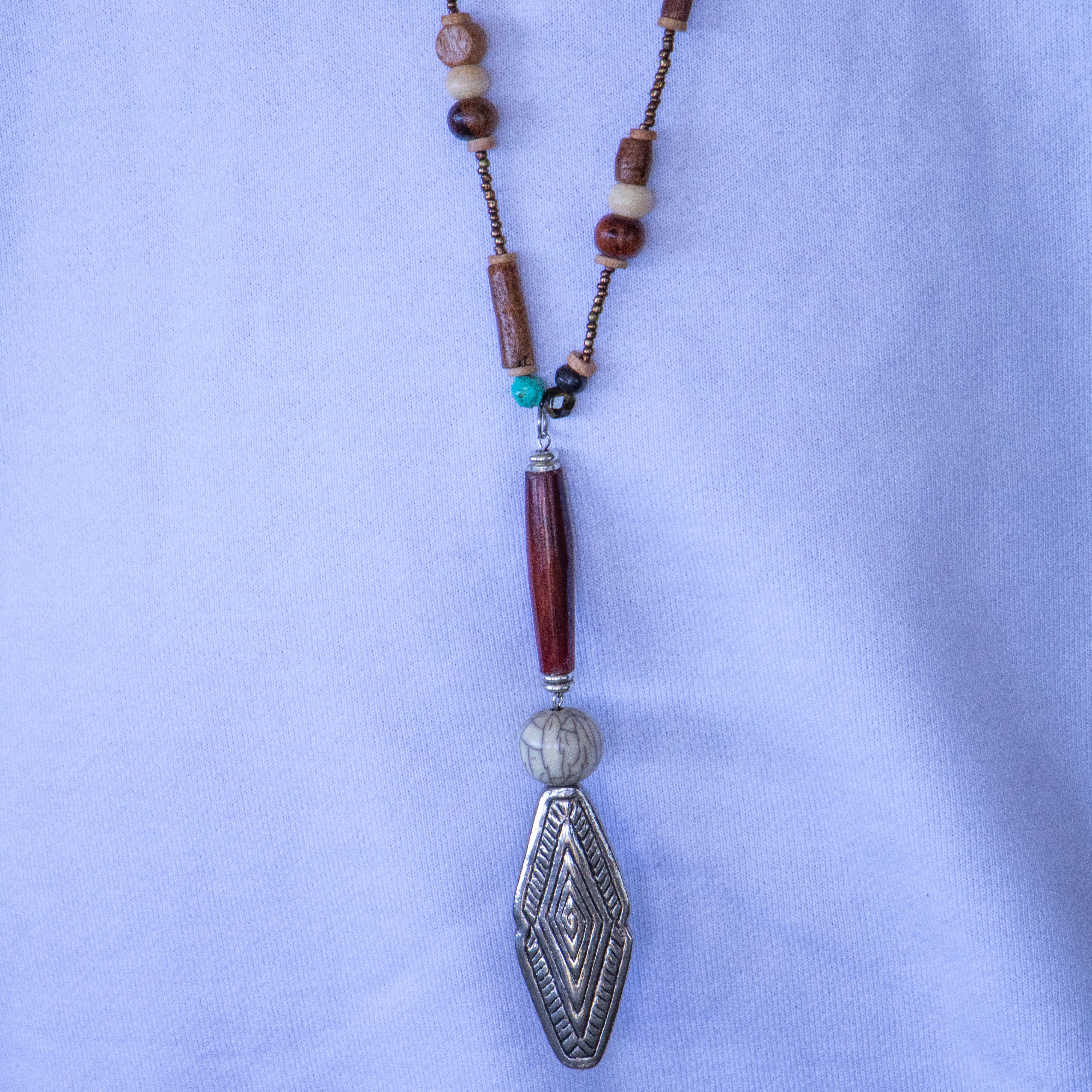 Yoki Spear Beaded Necklace