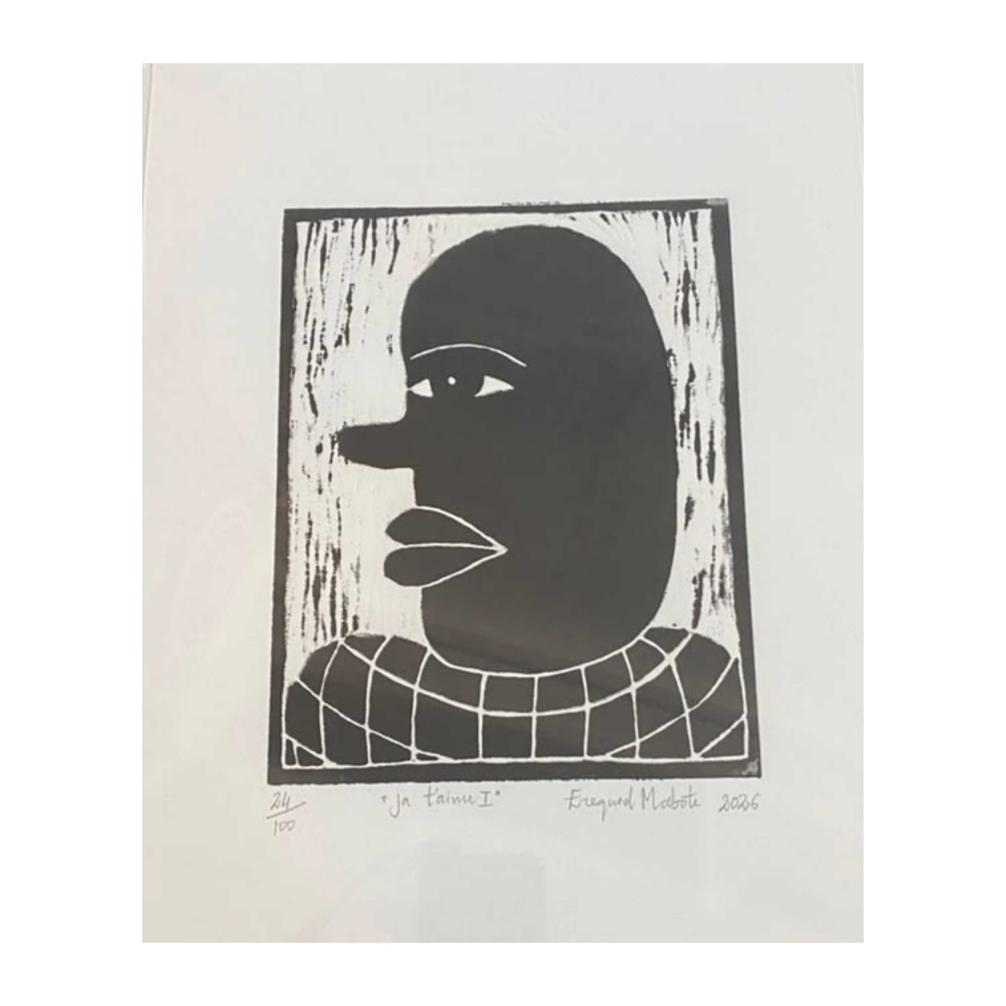 Mabote Art Woodprint Painting - Ja Taime