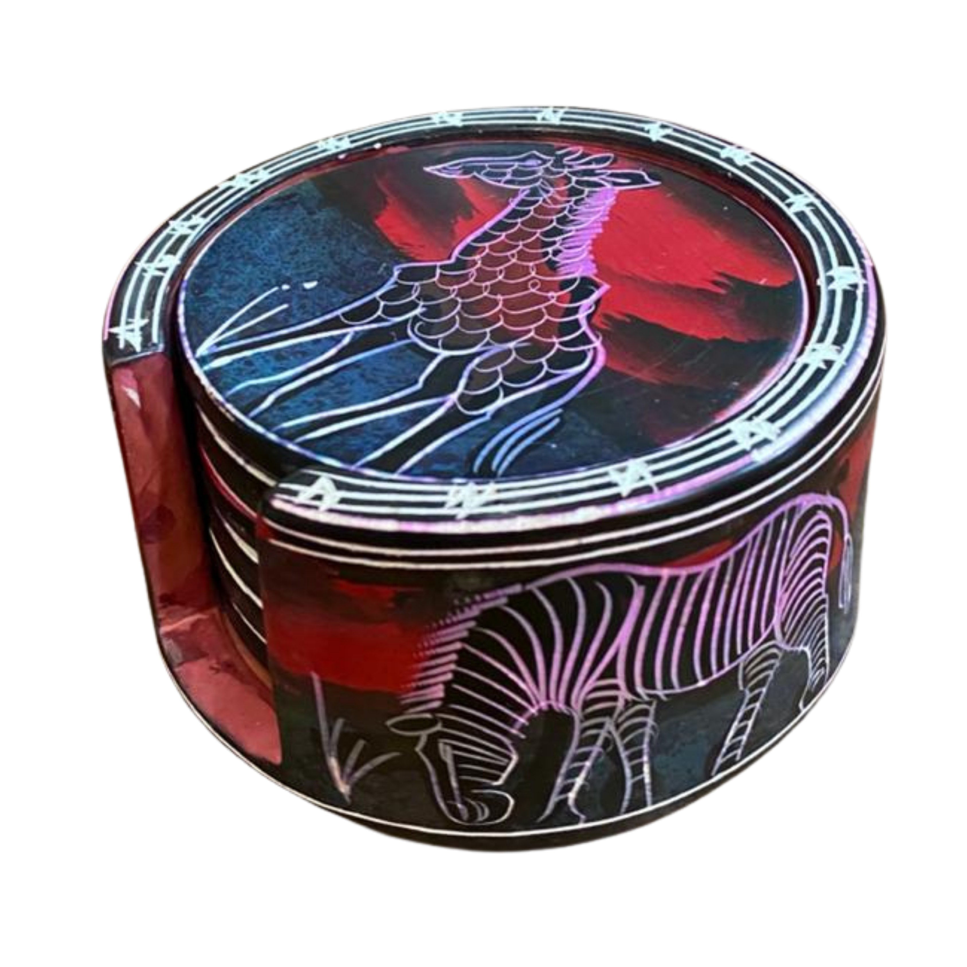Large Colourful Soapstone Coasters
