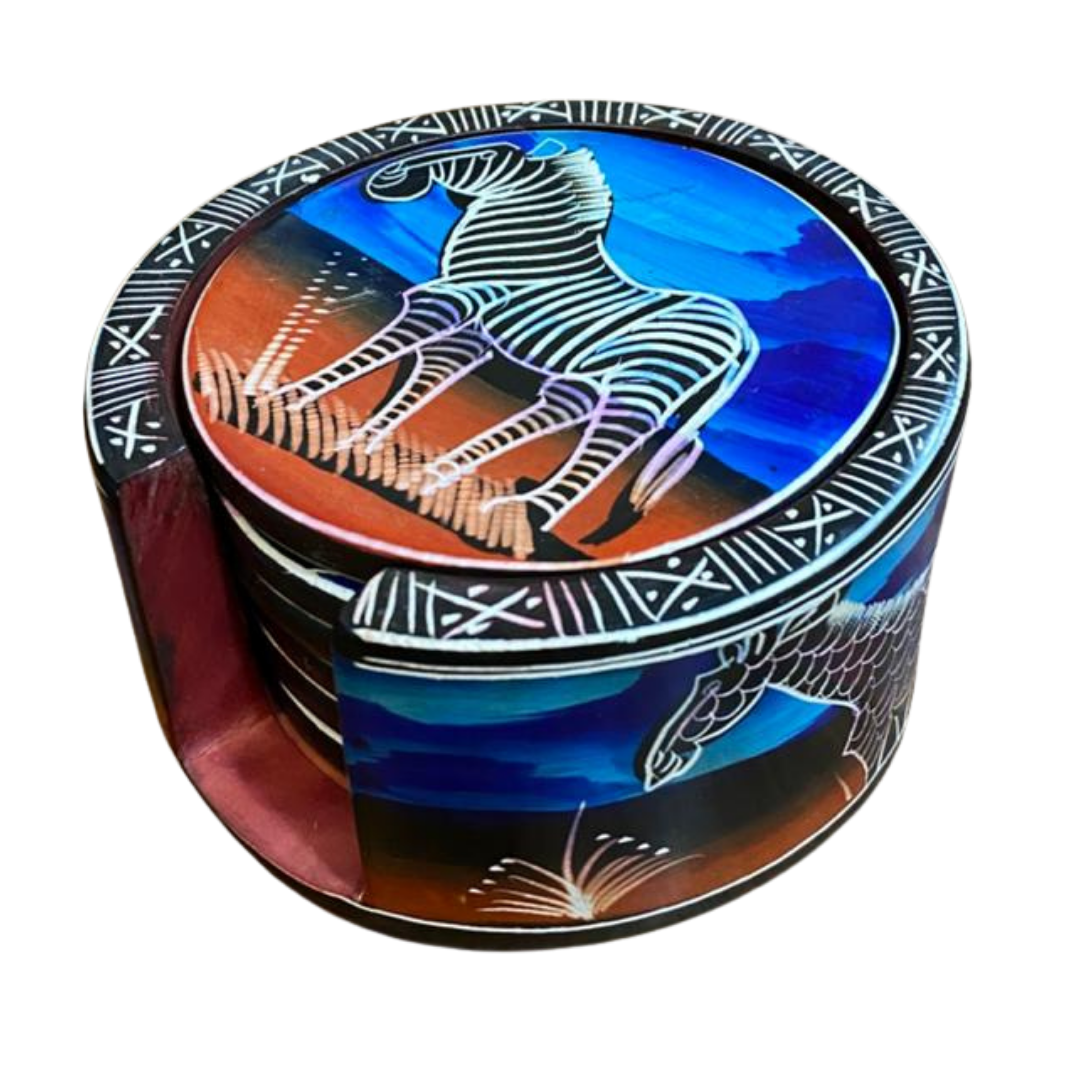 Large Colourful Soapstone Coasters