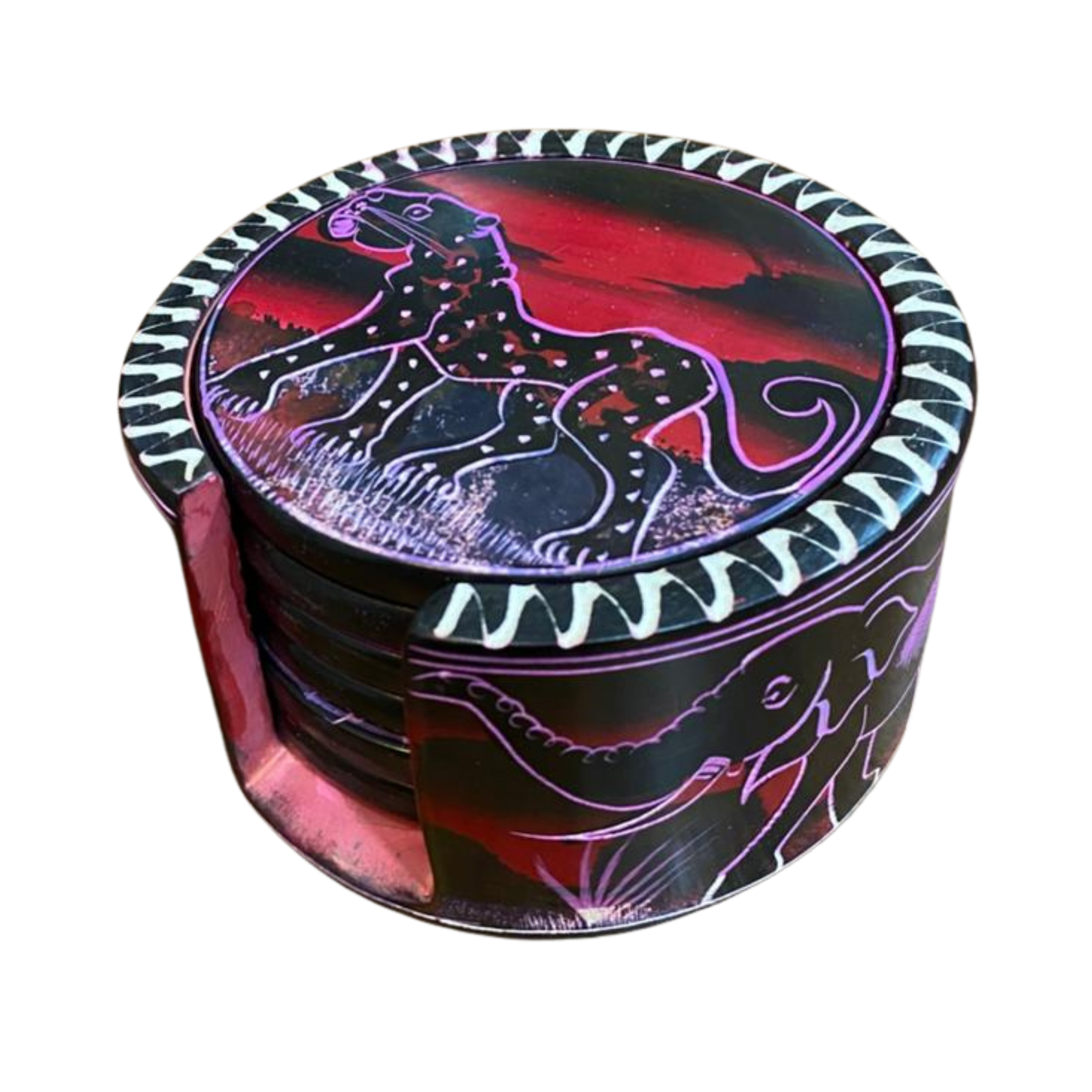 Large Colourful Soapstone Coasters