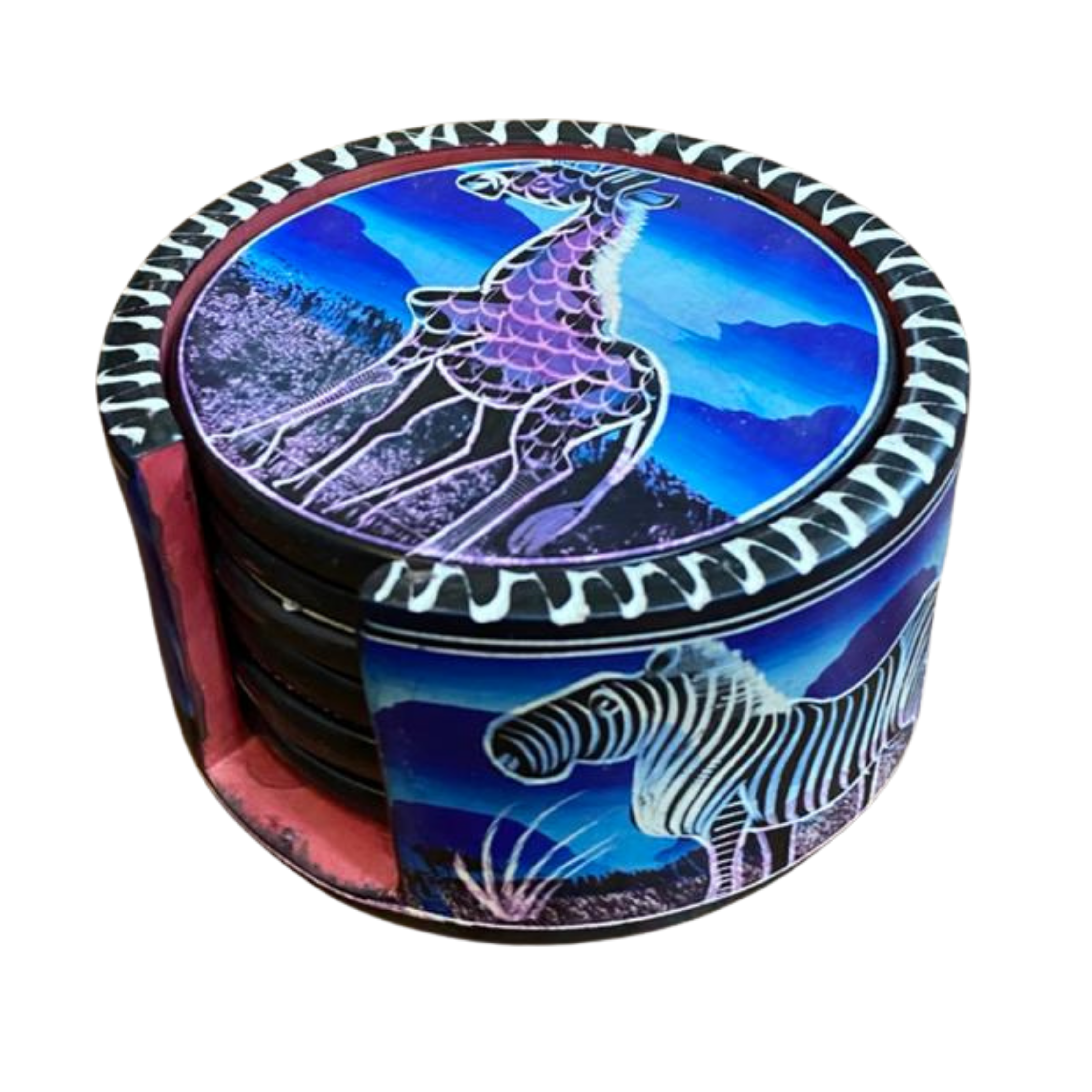Large Colourful Soapstone Coasters