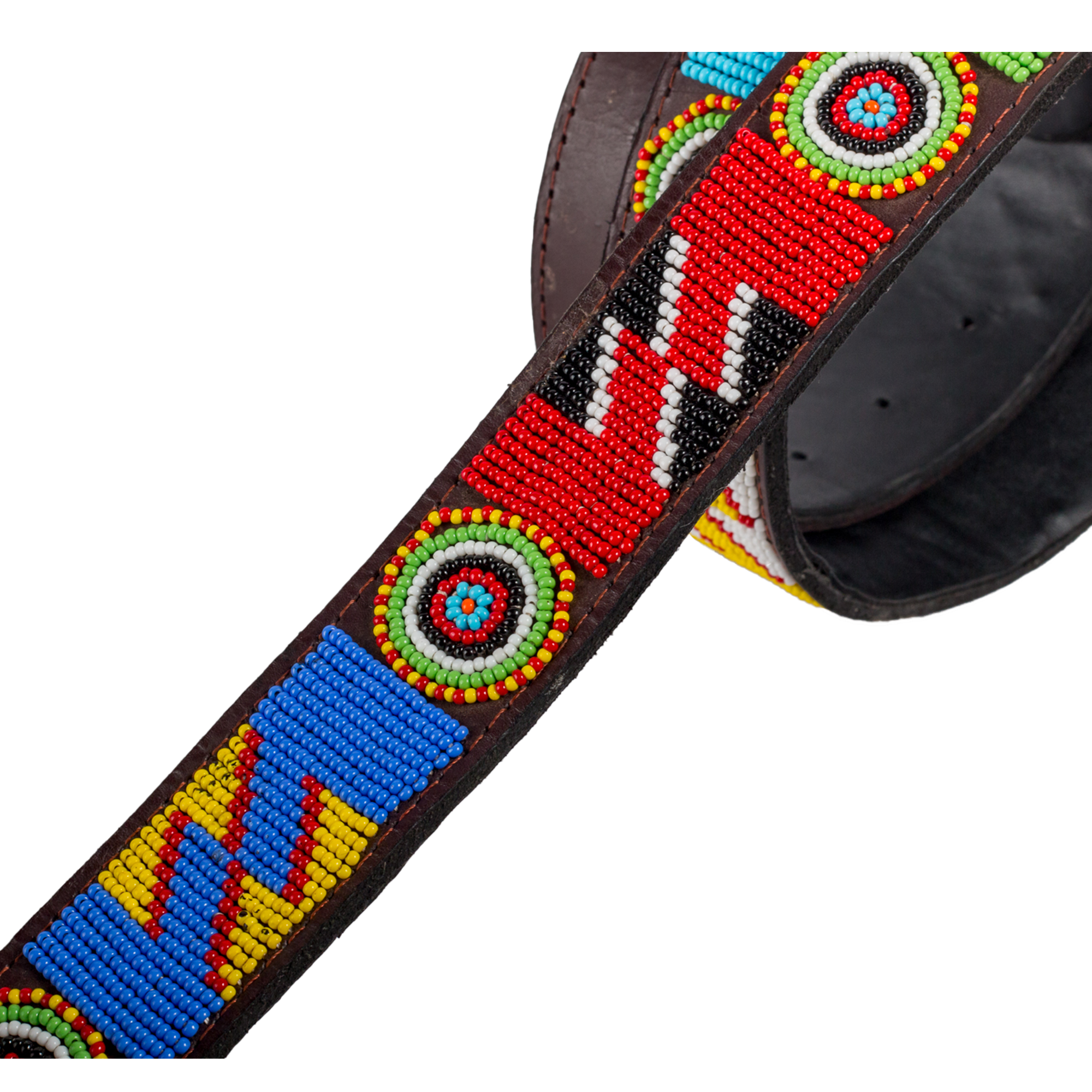 Nolwazi - Colourful Beaded Leather Belt