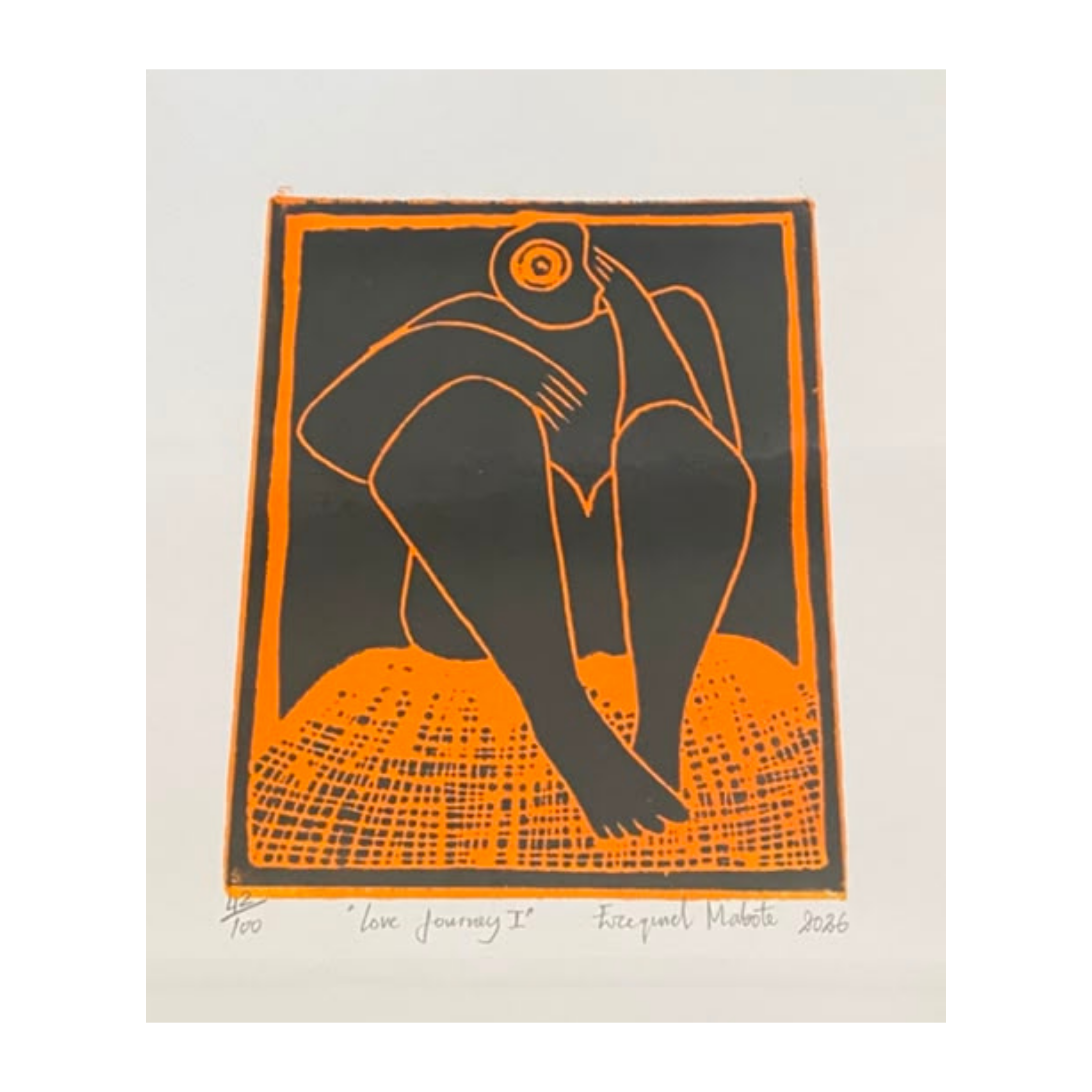 Mabote Art Woodprint Painting - Love Journey
