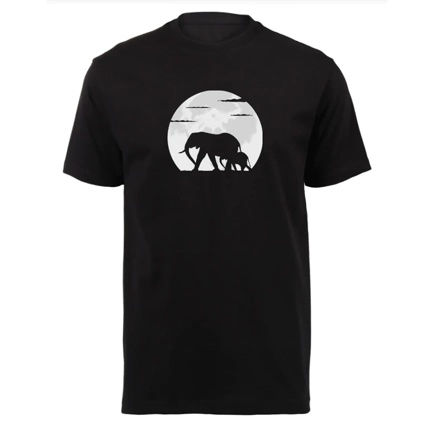 African Moonlight T-Shirt - Elephant