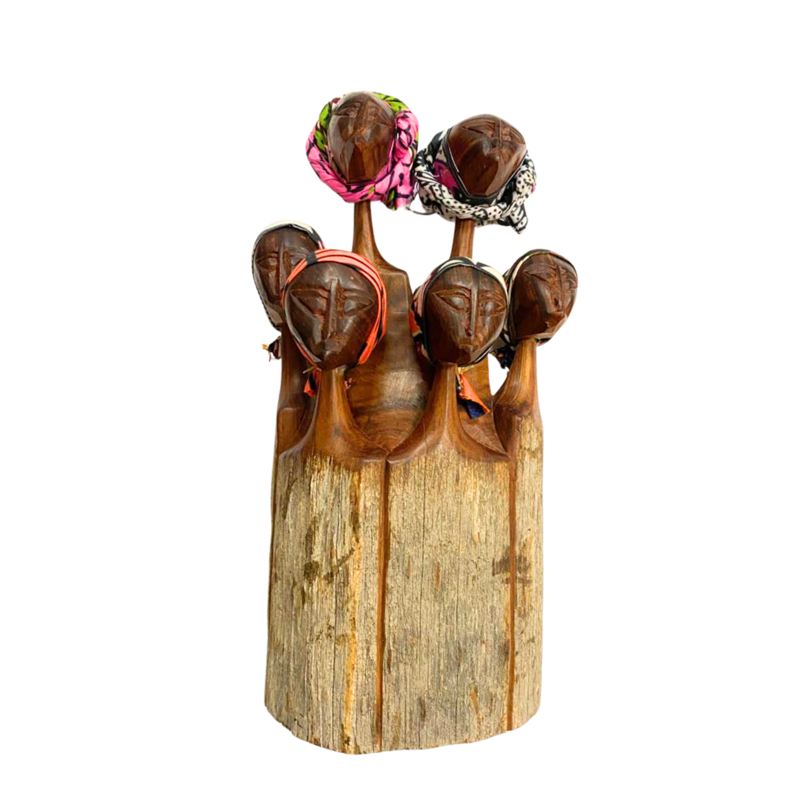 Makonde Tribe Carved Sandalwood Figures