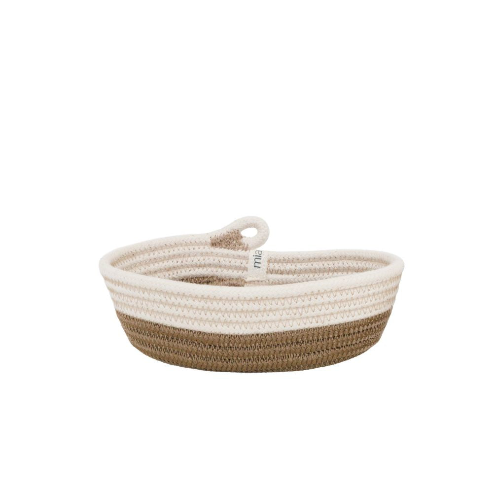 Cotton Woven Petite Oval Basket(XXS)