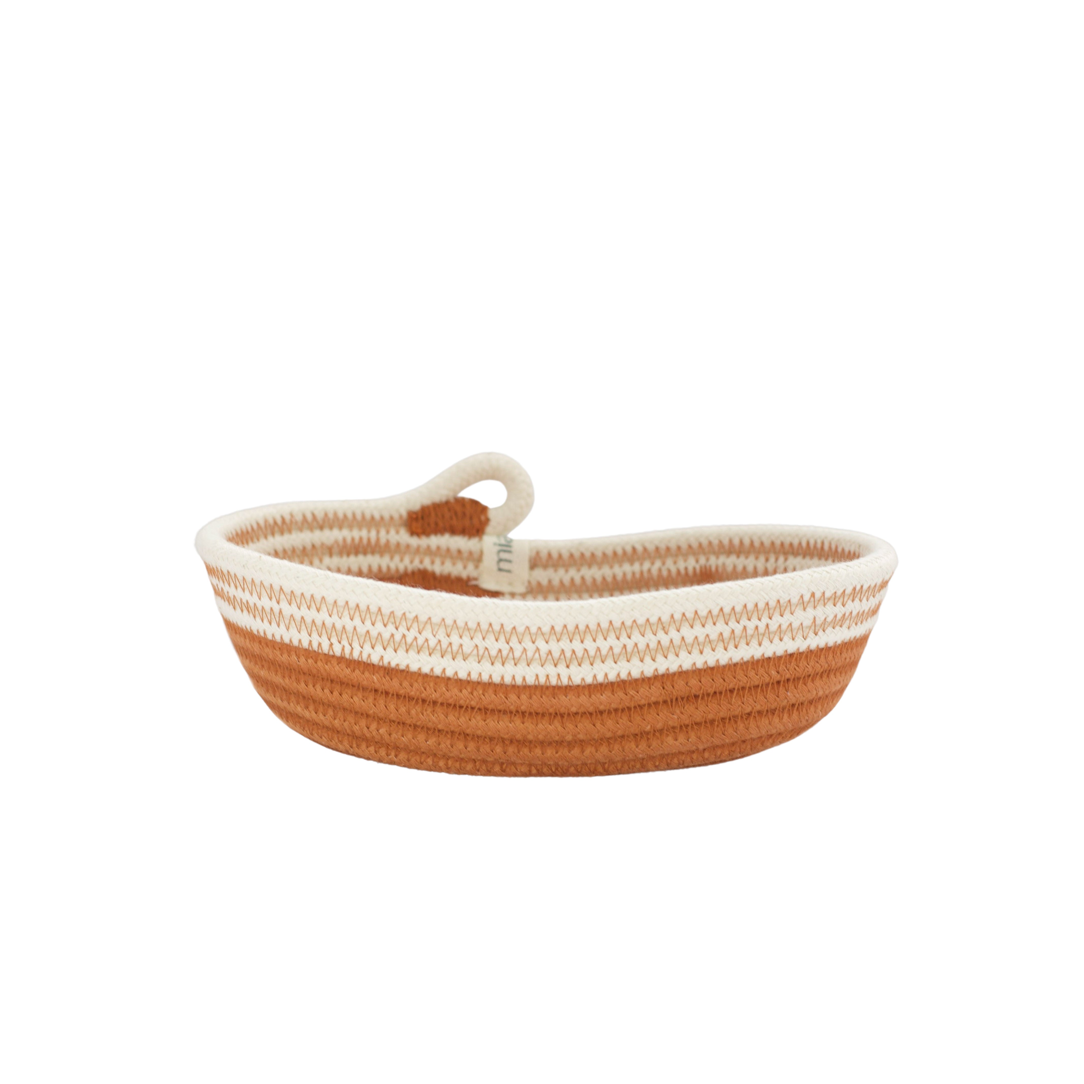 Cotton Woven Petite Oval Basket(XXS)