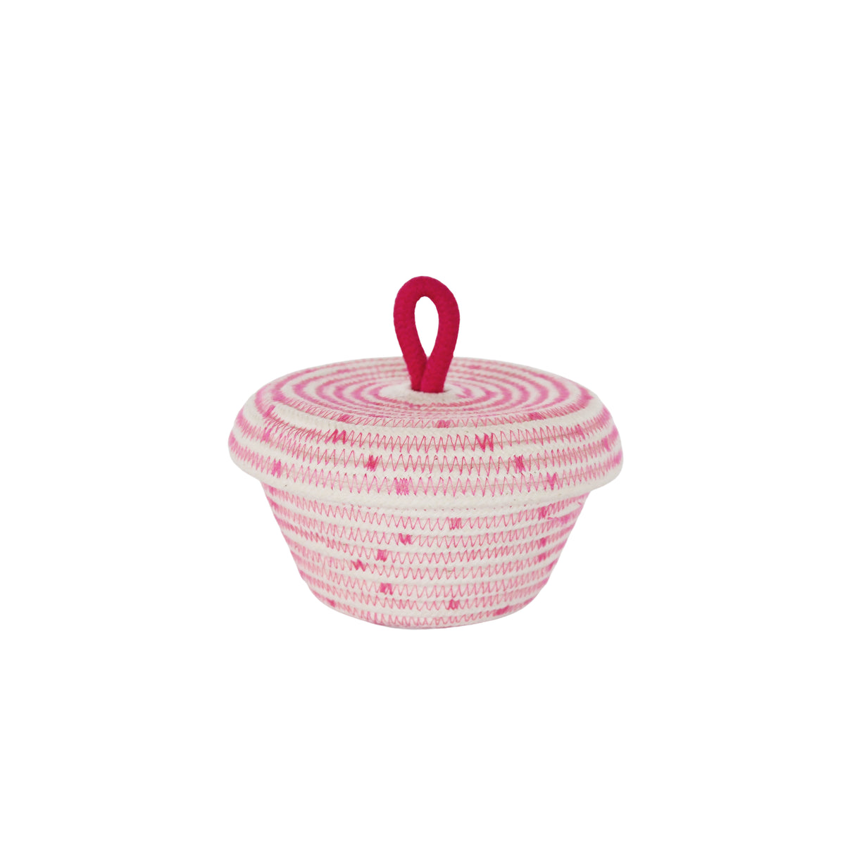 Cotton Woven Petite Lidded Basket (XS)