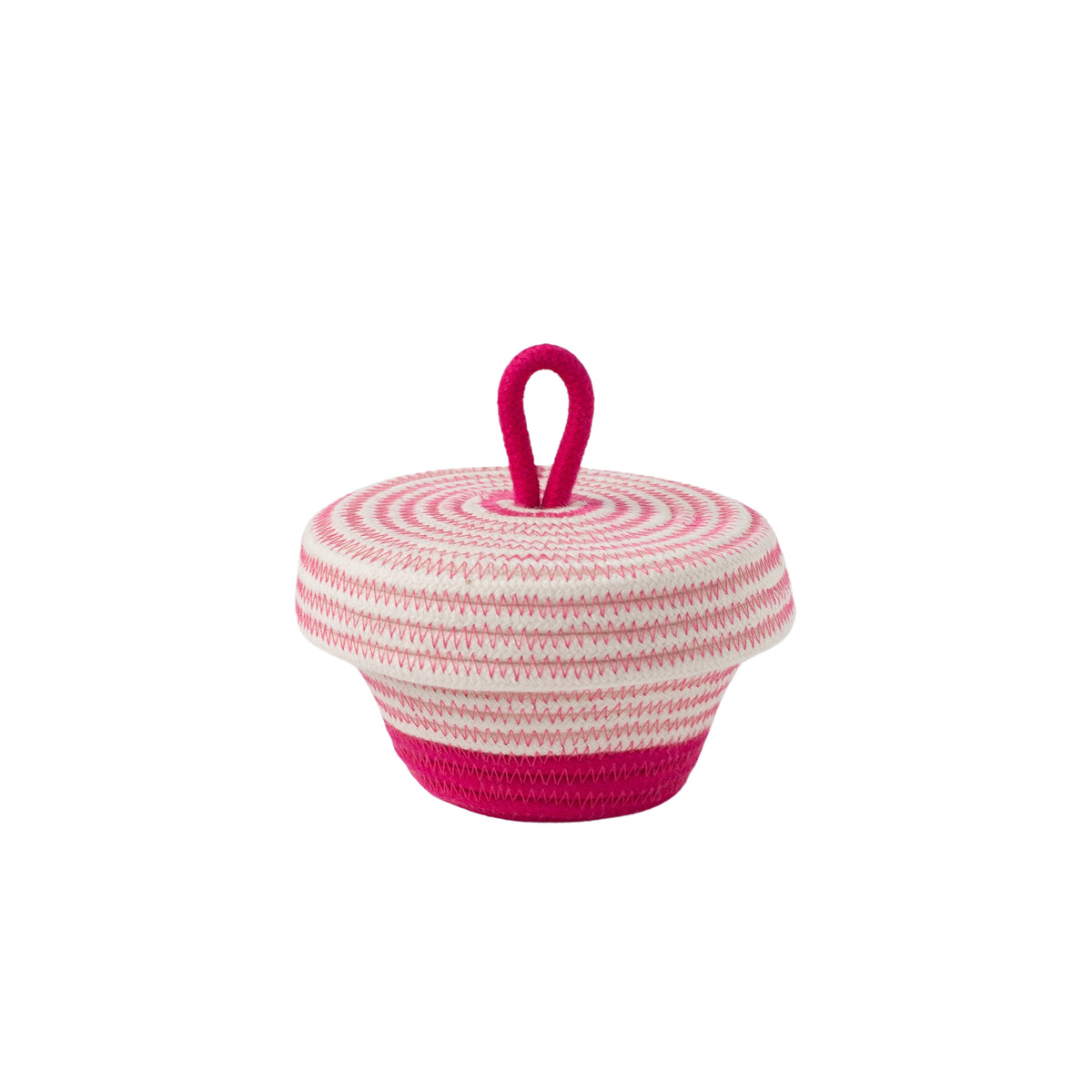 Cotton Woven Petite Lidded Basket (XS)