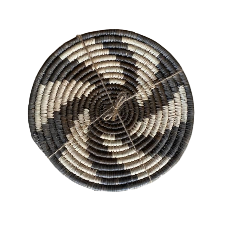 Hand Woven Ilala Palm Placemats (Grey - 4 Pack)