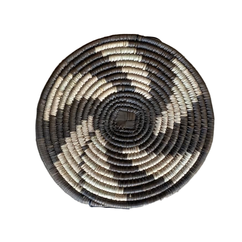 Hand Woven Ilala Palm Placemats (Grey - 4 Pack)