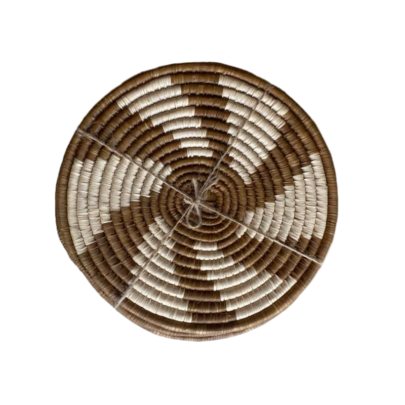 Hand Woven Ilala Palm Placemats (Brown - 4 Pack)