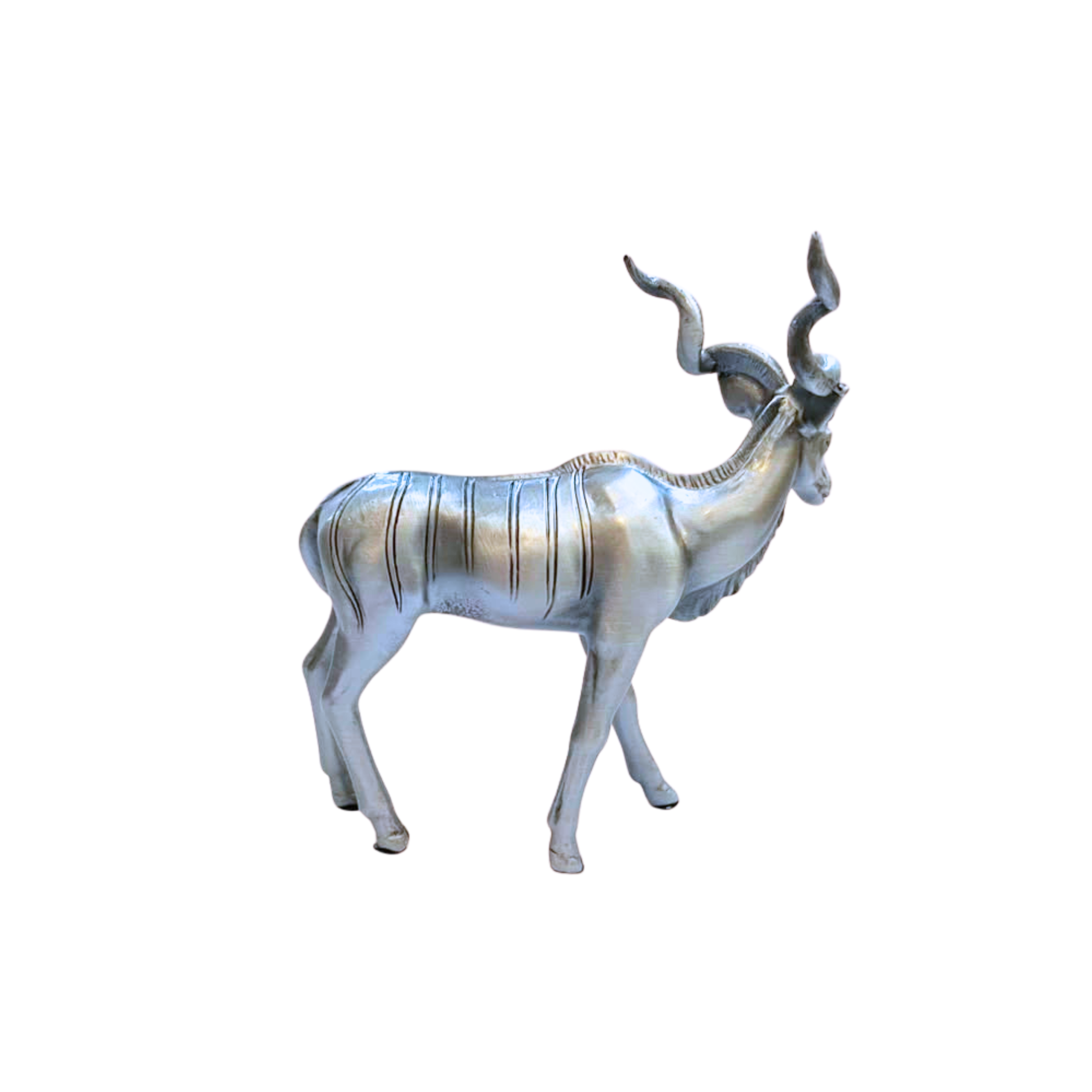 Pewter Kudu Sculpture