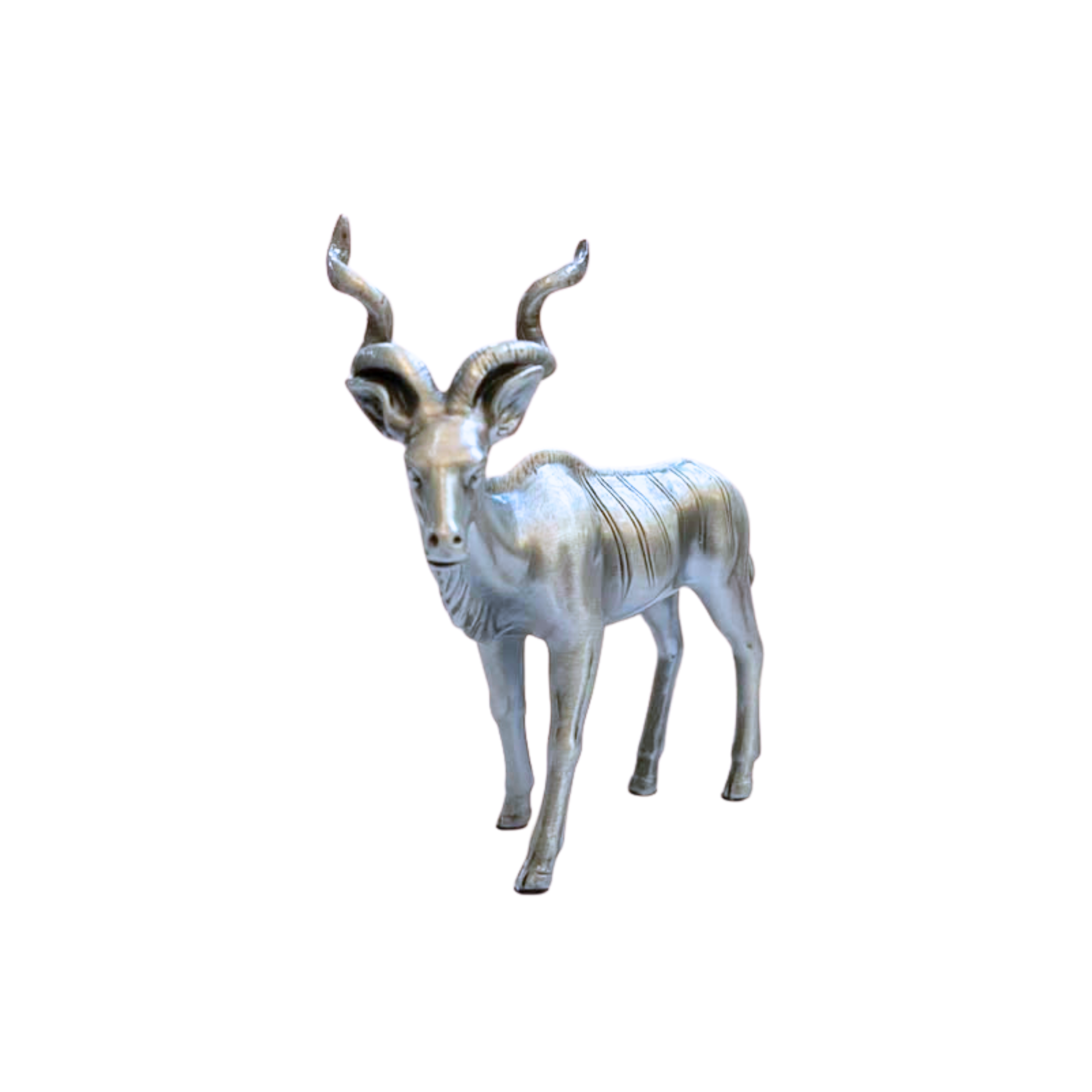 Pewter Kudu Sculpture
