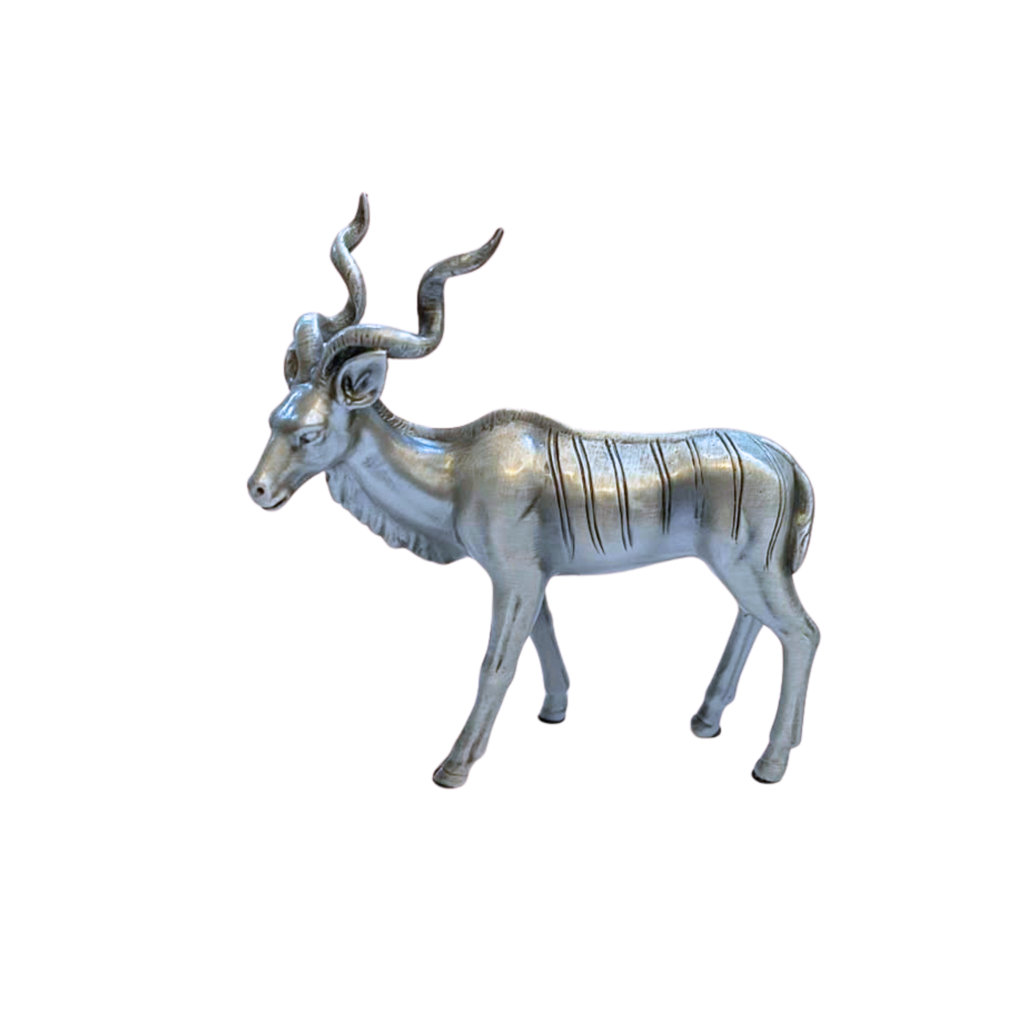 Pewter Kudu Sculpture