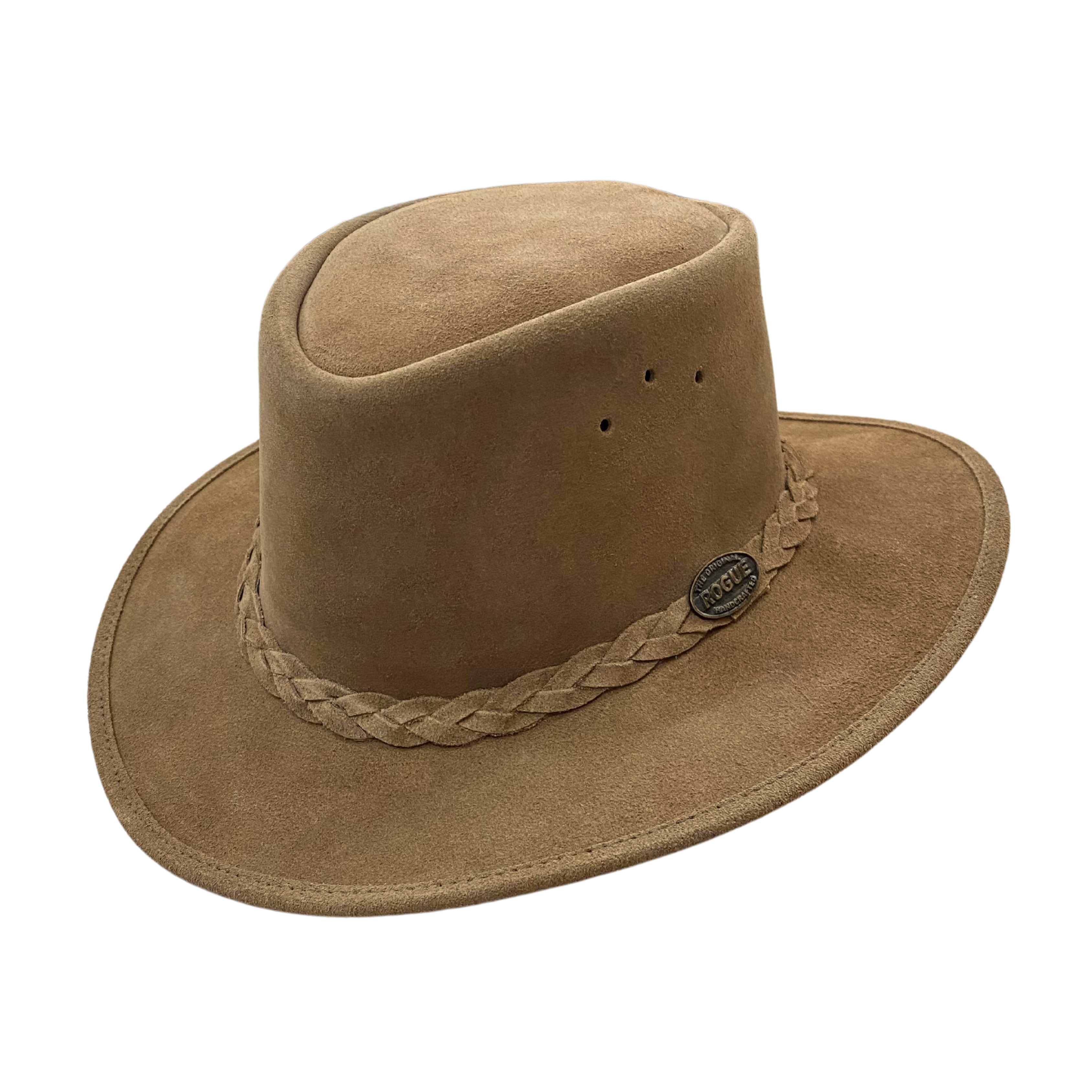 Rogue Original Tan Fawn Suede Leather Hat