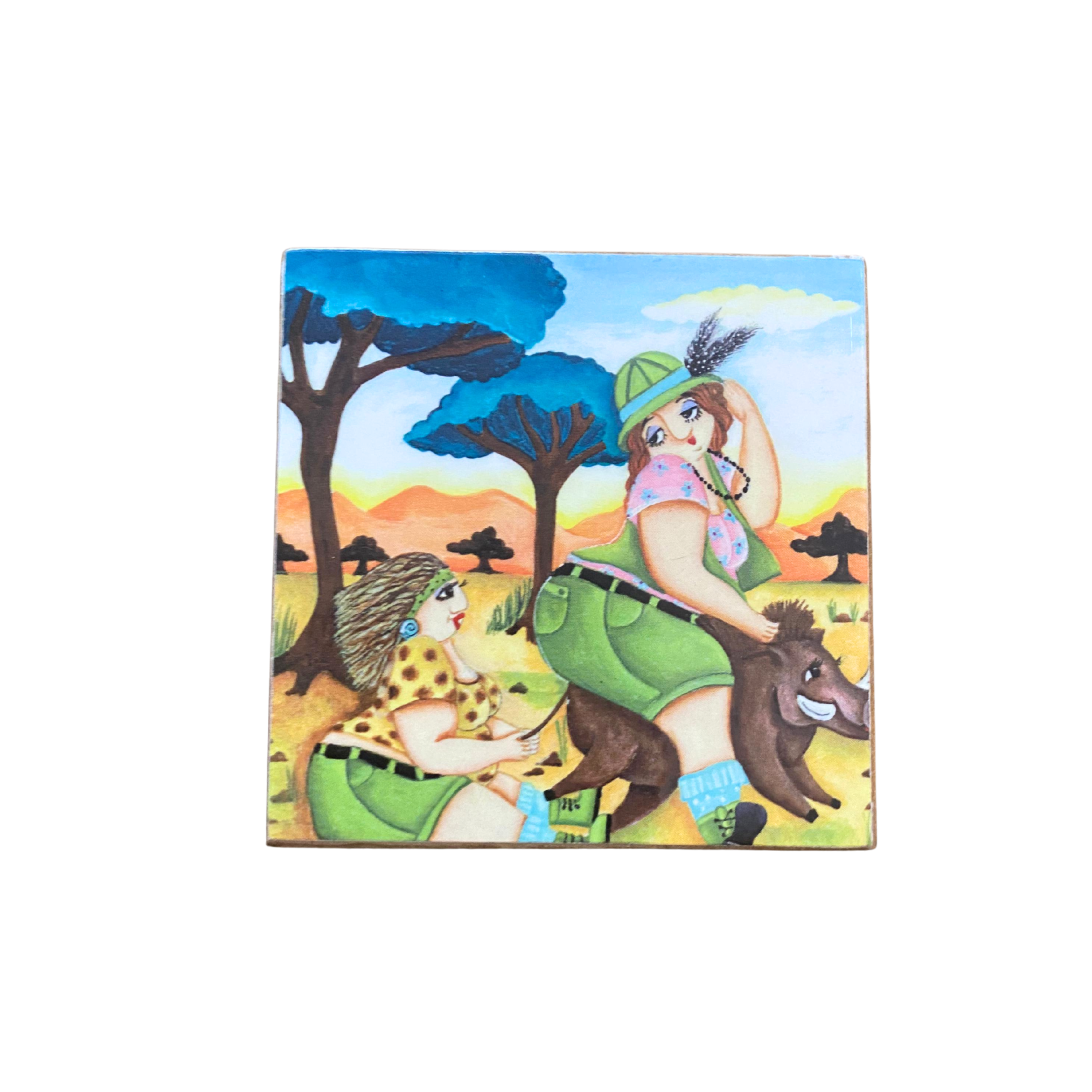 Sharon Dold's Fat Ladies On Safari Fridge Magnets