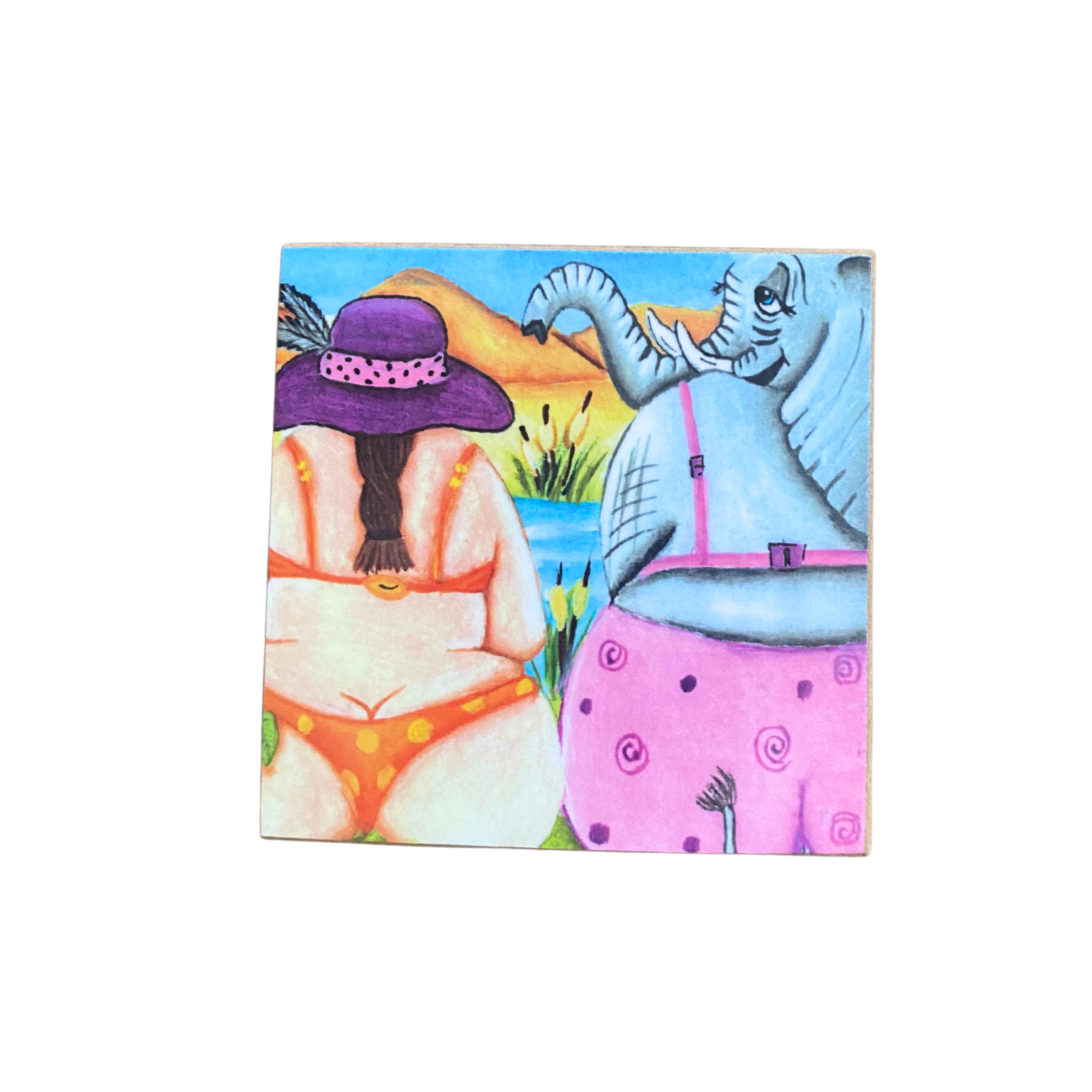 Sharon Dold's Fat Ladies On Safari Fridge Magnets