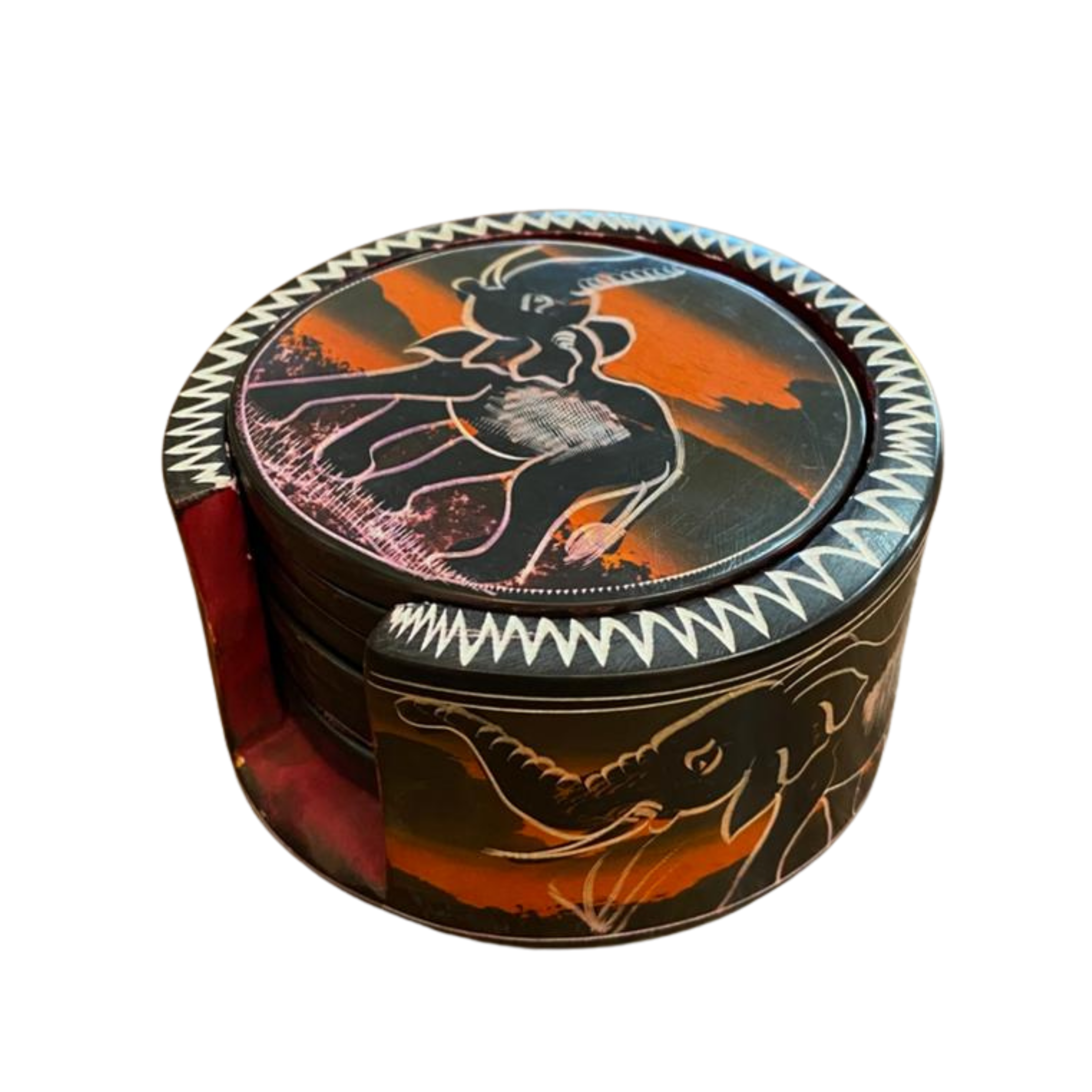 Medium Colourful Soapstone Coasters